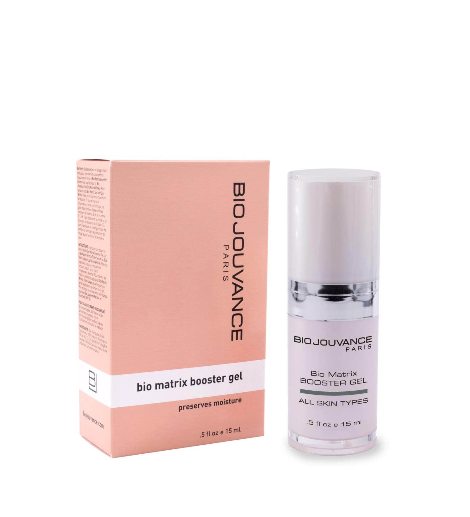 Bio Matrix Booster Gel 0.5oz / 15ml - Alternative to Fillers | Reduce Wrinkle | Anti-Aging | Diminish Puffiness and Dark Circles | Daily Facial Skin Care Treatment Regimen | Made in France