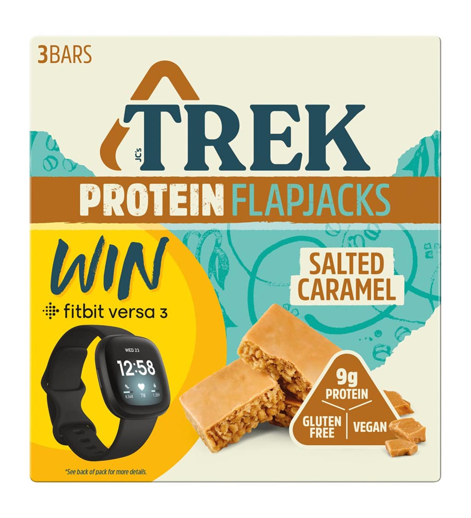 Trek Salted Caramel Protein Flapjacks 3 x 50g 150g