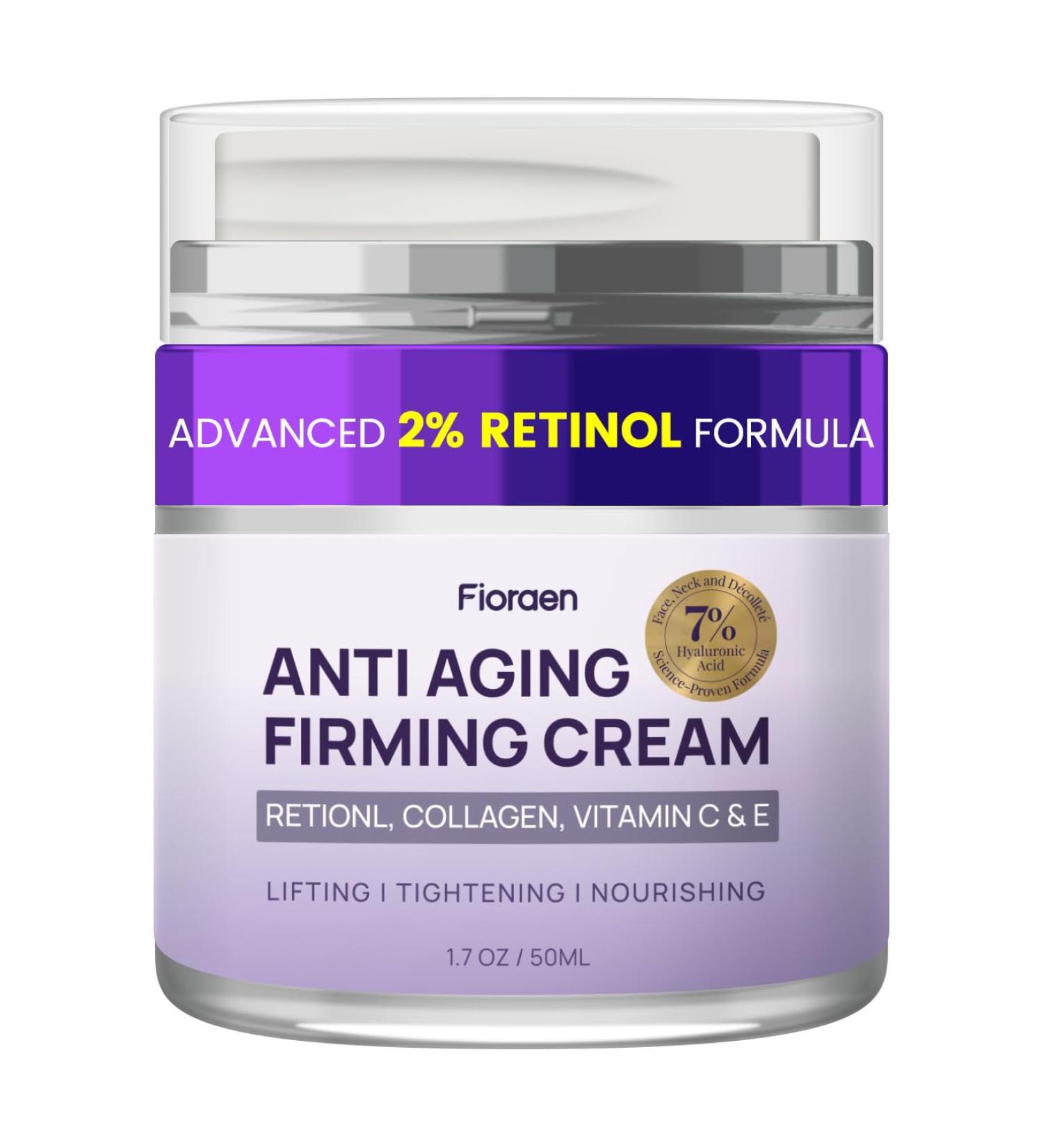Neck Firming Cream 2% Retinol 7% Hyaluronic Acid & 1% Collagen AH-8 Instant Face Lift Cream for Neck & D collet Anti Wrinkle Moisturizer for Tightening Crepey Skin Hydrates & Lifts 1.7 Fl Oz - Buy Online on GoSupps.com