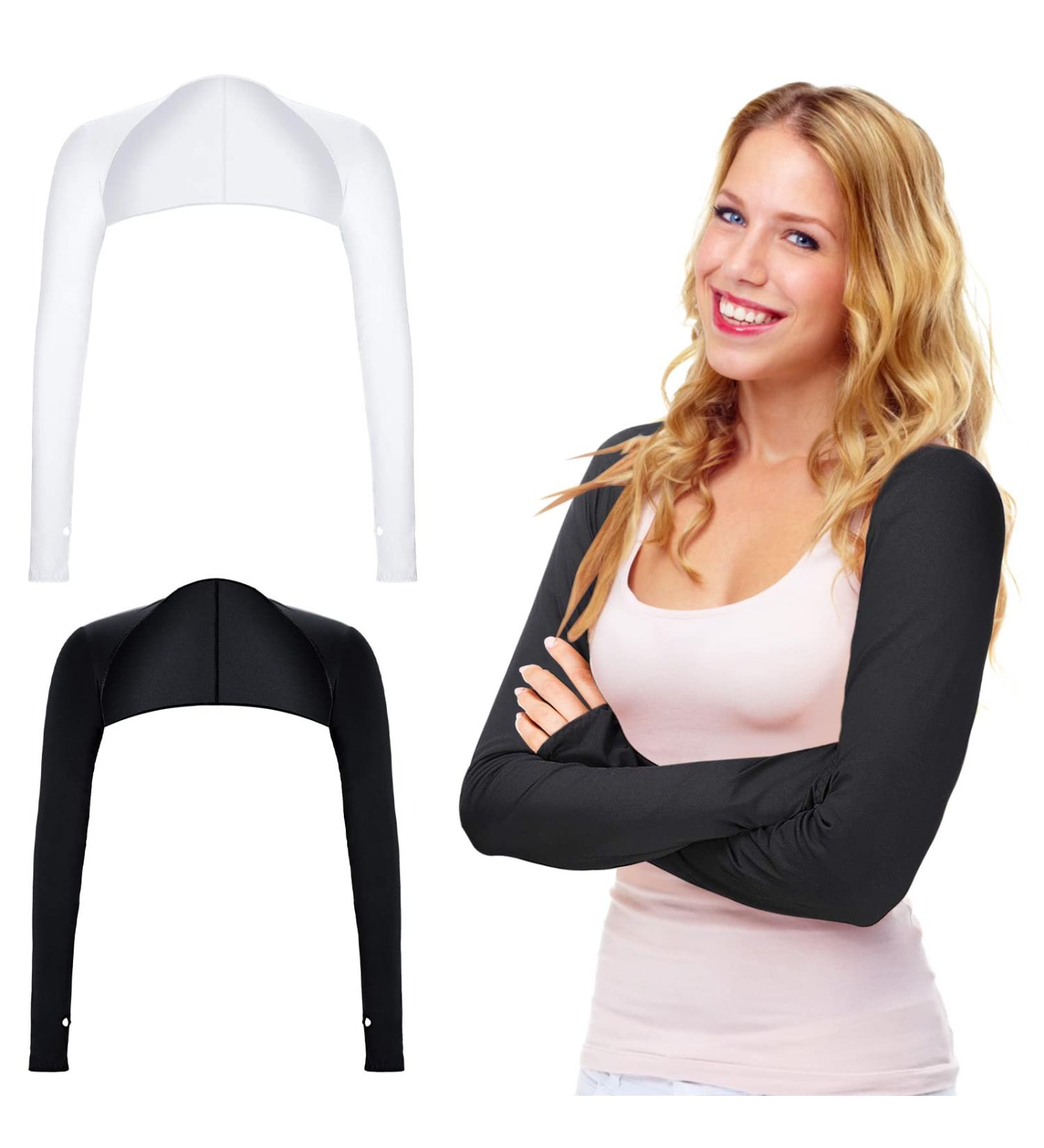 Buy 2-Piece UV Protection Bolero & Cooling Scarf for Women | Sun Protection & Fingerless Gloves Sleeves - Buy Online on GoSupps.com