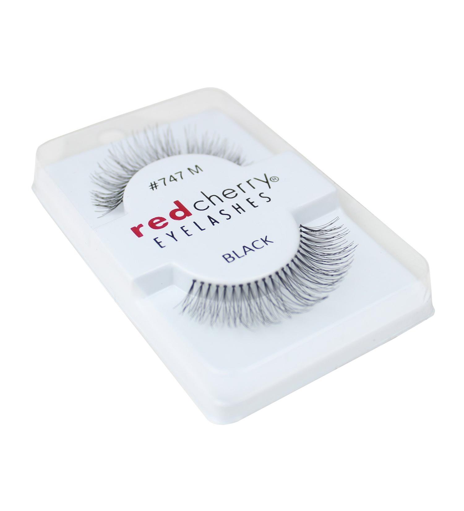Red Cherry 100% Human Hair False Eye Lashes Fake Eye Lashes #747M Birmingham 1 Count (Pack of 1)