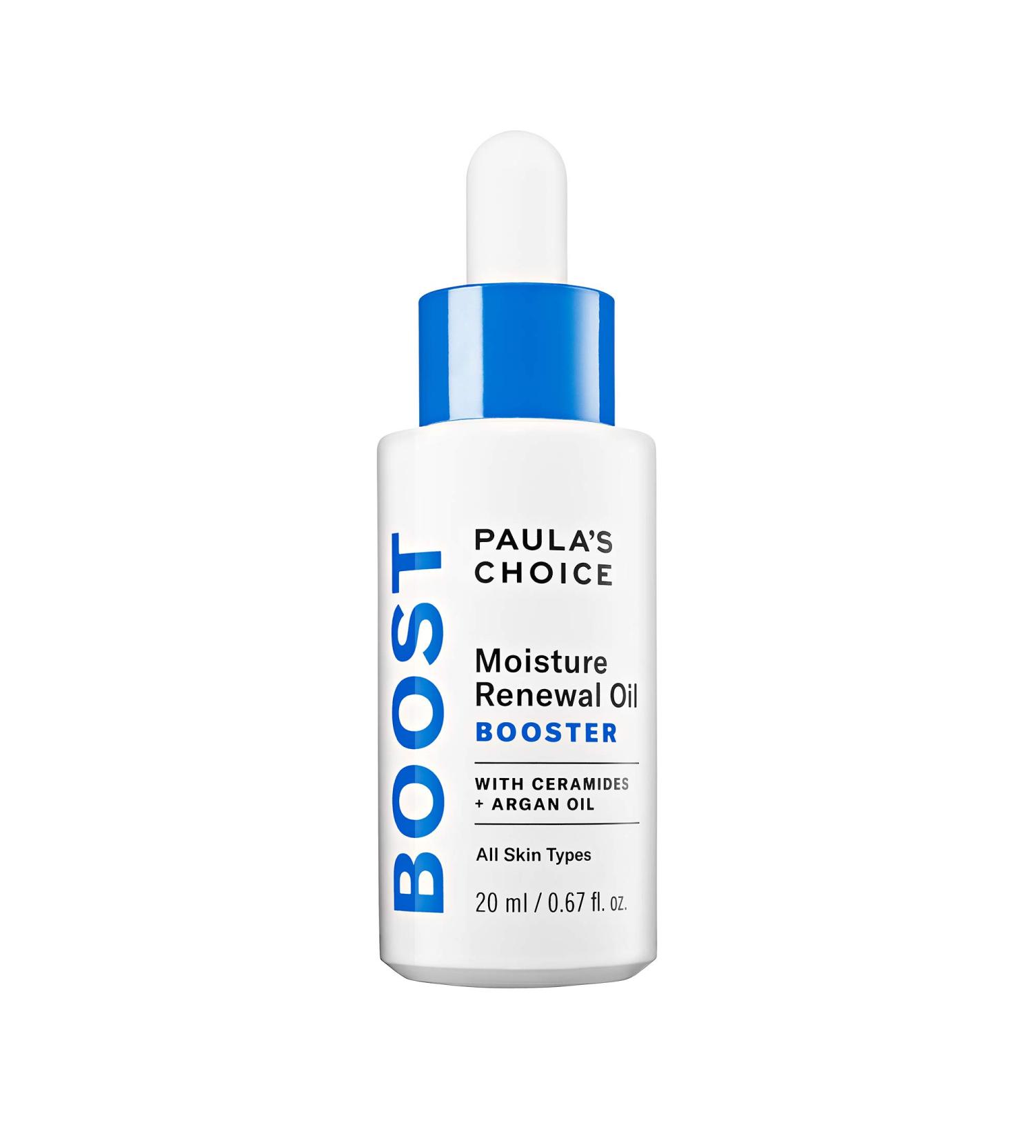 Paula's Choice BOOST Moisture Renewal Oil Booster - Ceramides & Argan Oil Serum for Redness Relief - 0.67 oz - Buy Online on GoSupps.com