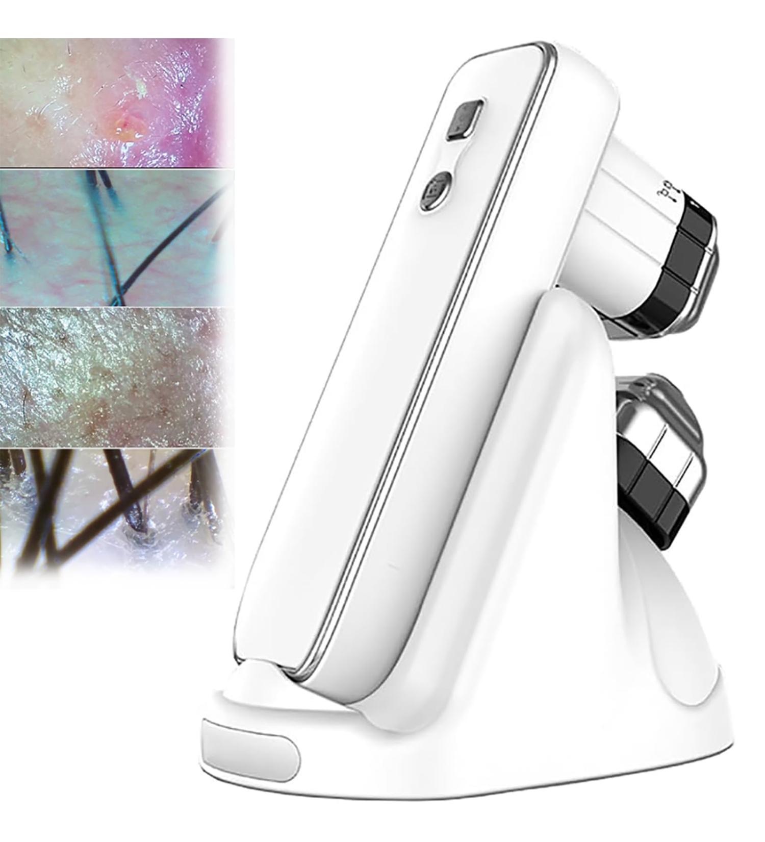 Skin Hair Analyzer HD Intelligent Scalp Analyzer with 50x/200x Lens 10 Million Pixels/ 4 Spectral Detection/APP Analysis for Use in Beauty Salons Homes Hair Salons - Buy Online on GoSupps.com
