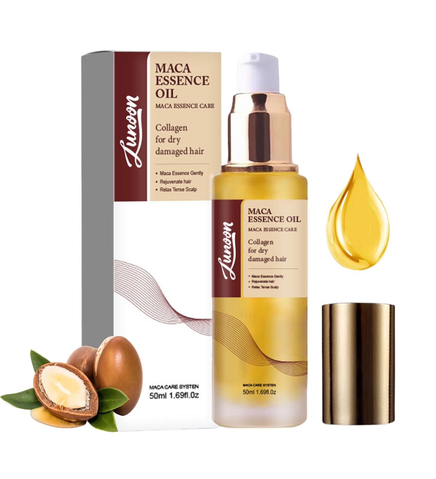 Maca Moroccan Argan Oil Weightless Argan Hair Oil for Damaged Hair Long-lasting Nourishing Moroccan Oil Hair Oil for Dry and Frizzy - Buy Online on GoSupps.com