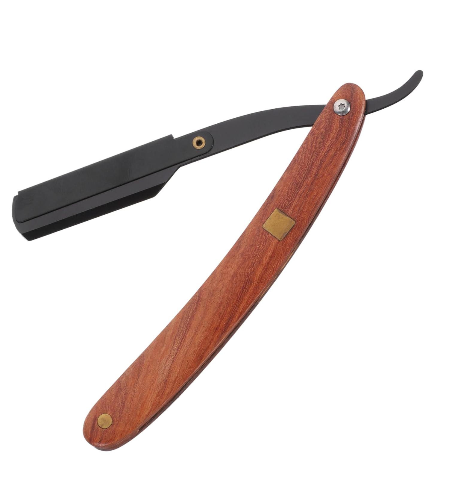 Angoily Metal Cutlery Holder & Safe Hand Razor for Men - Old-Fashioned Bamboo Eyebrow Trimmer - Buy Online on GoSupps.com