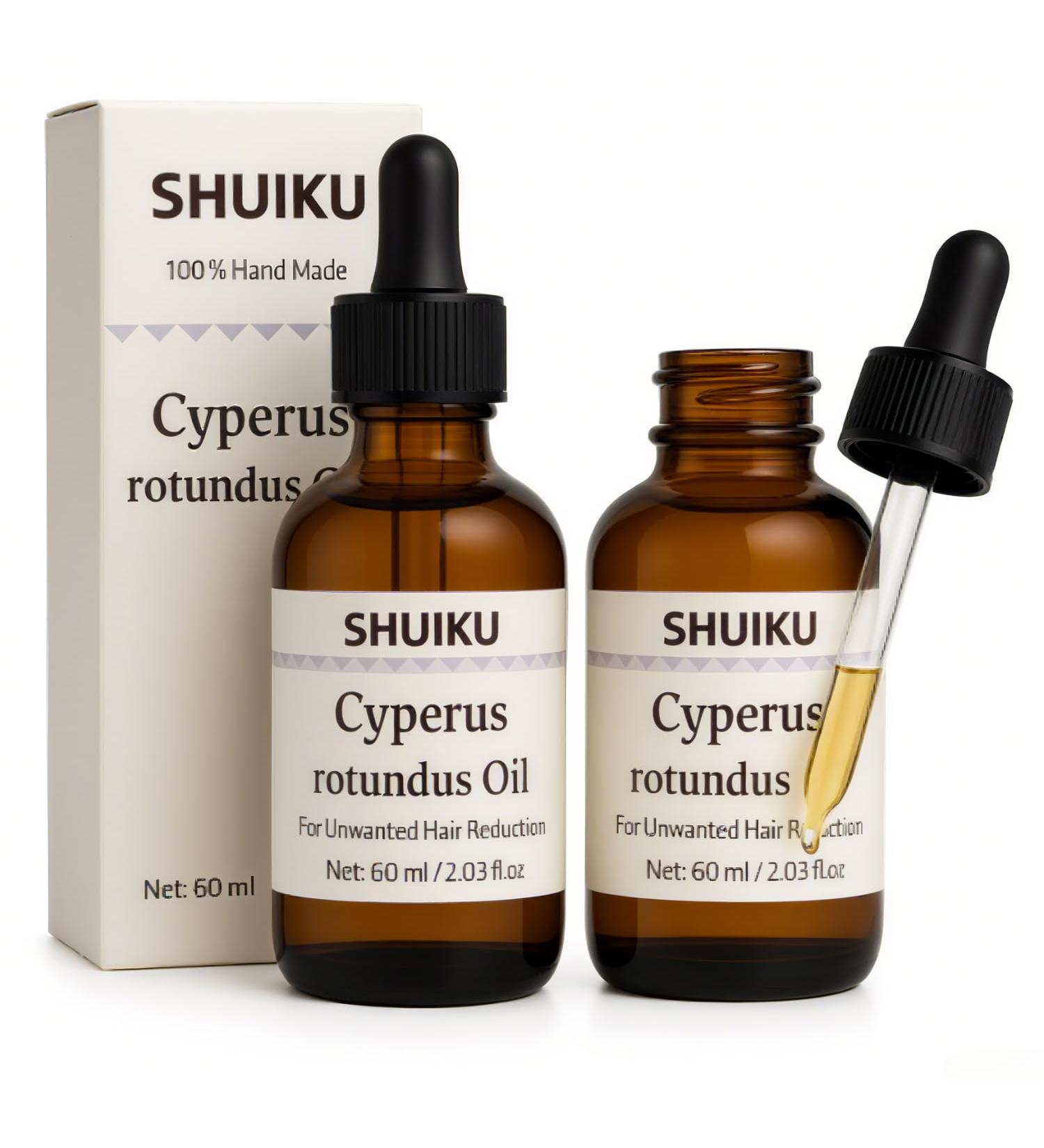 Cyperus Rotundus Oil for Hair Removal 2 PACKS 100% Pure Natural Cyprus Oil Organic Herbal Cypress Root Extract for Smooth Skin Reducing Body Hair Growth Ingrown Hair & Nourishment 60ml - Buy Online on GoSupps.com