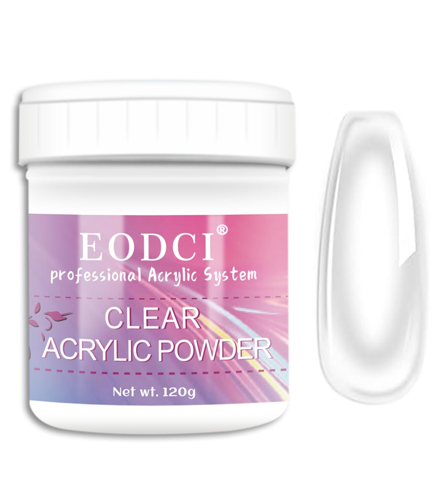 Clear Acrylic Nail Powder 120g for Professional 3D French Manicure & Nail Art - High-Quality Polymer for Extensions & Carving - Buy Online on GoSupps.com