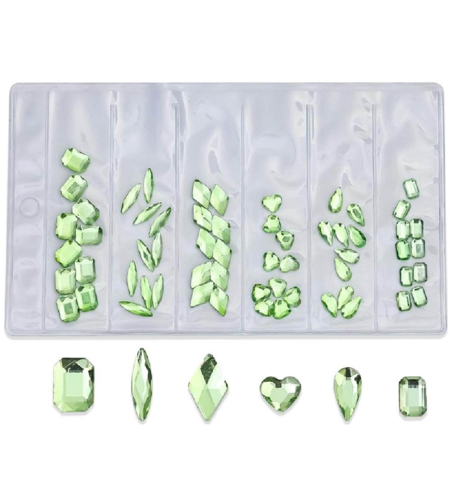 60Pcs Flatback Nail Rhinestones Mini Nail Charms 3D Crystal Gems Jewelry DIY Manicure Nail Decoration Part Fashion Accessories Embellishments Craft Supplies - Buy Online on GoSupps.com