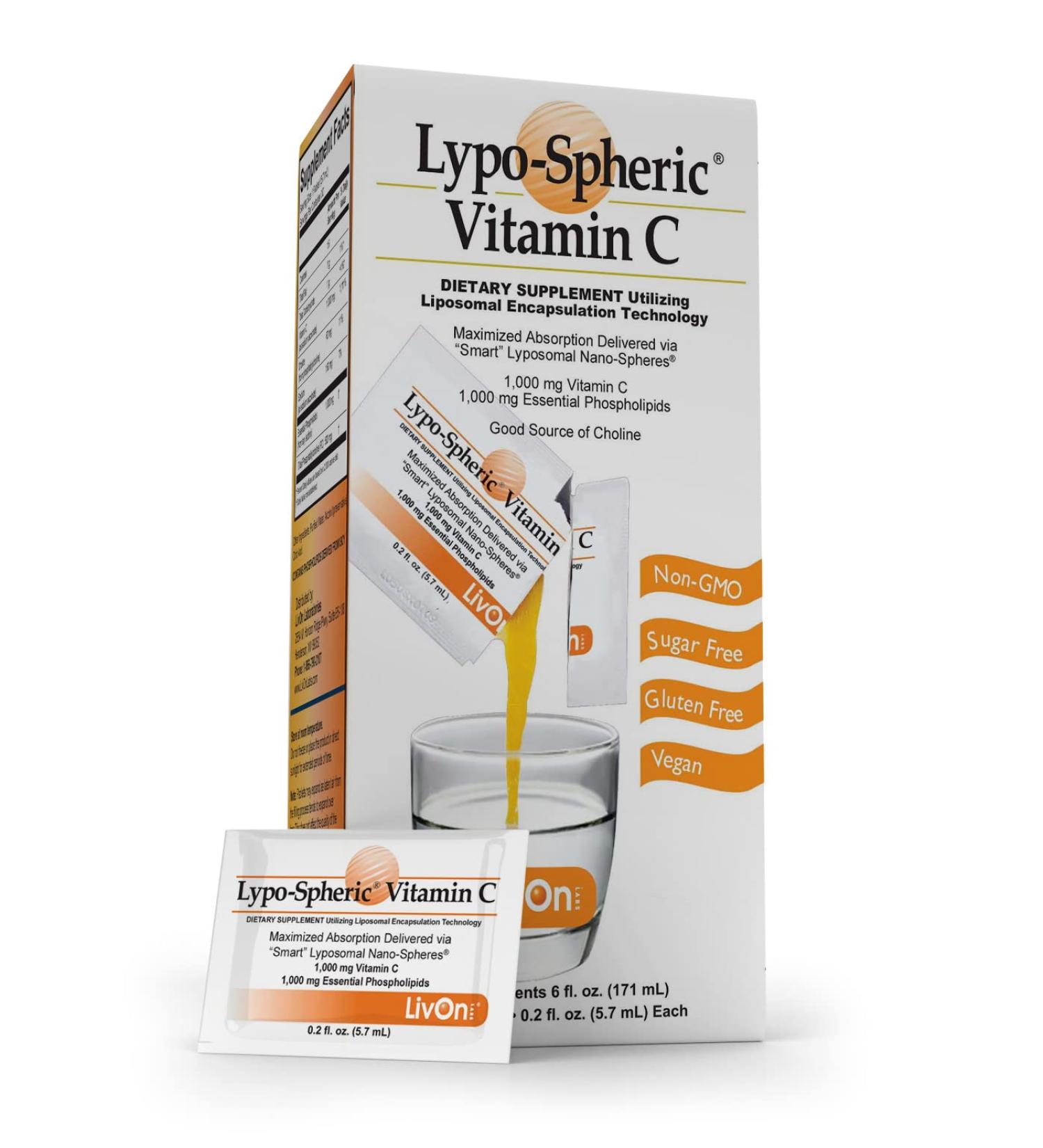 Lypo-Spheric Vitamin C 1000 - 30 Pack | Boost Immunity & Antioxidants - Buy Online on GoSupps.com