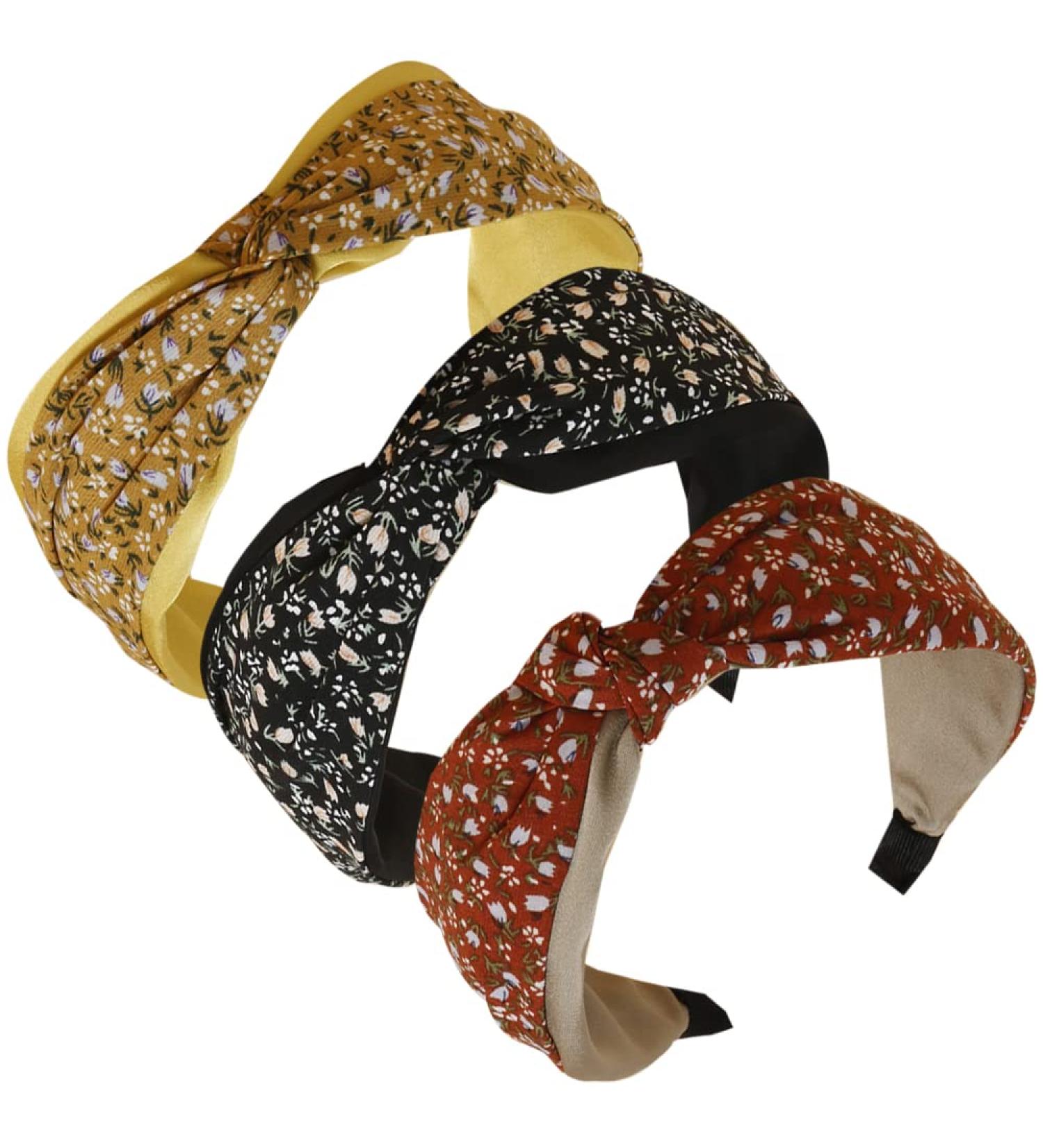Wide Headband for Women Knotted Hairband Fabric Hairband Hoops Twist Headbands Hair Accessories For Girls (Cwidhua) - Buy Online on GoSupps.com
