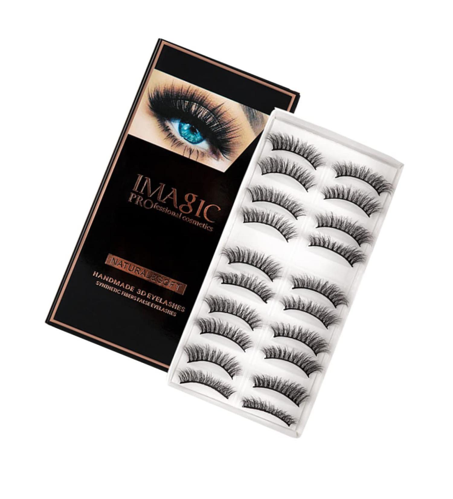 Beavorty 10 Pairs Fake eyelashes cosmetic drama lashes natural fluffy lashes carnival makeup supplies rapid blooming lashes eyelashes Thick Eyelash dense chemical fiber 3d extend - Buy Online on GoSupps.com