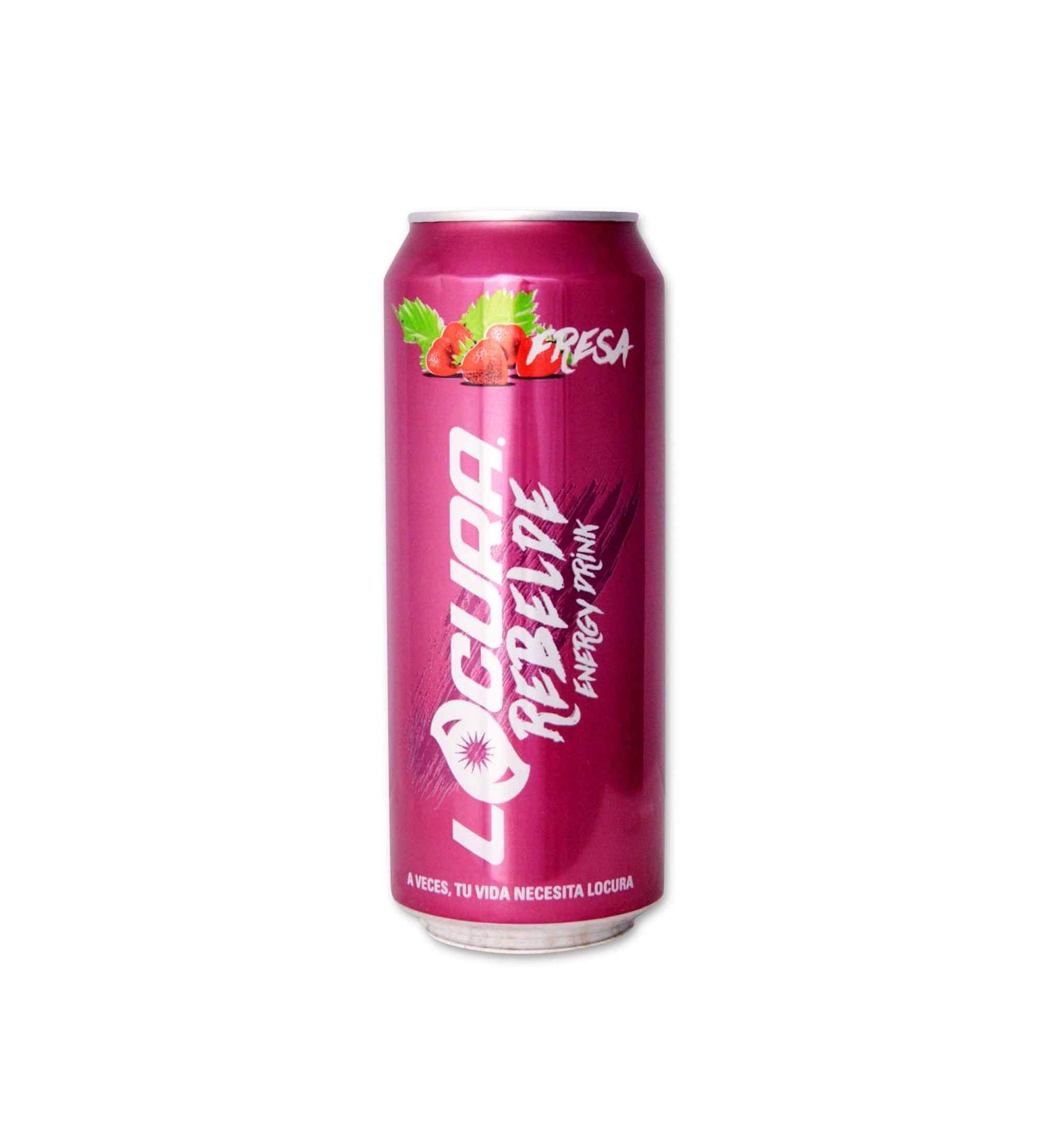 Locura Energy Drink with Strawberry Flavor - 500 ml