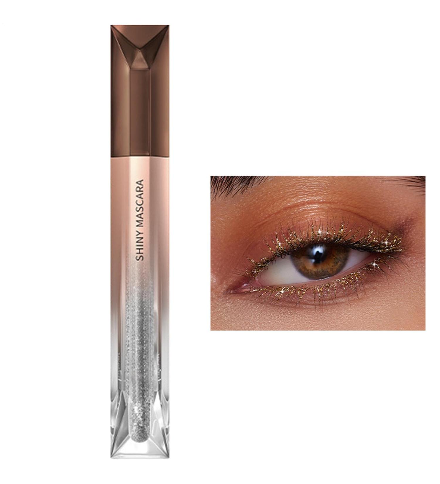 Glitter mascara for women glitter mascara for eyelashes - Volumizing mascara | Eyelash cosmetics with high color payoff waterproof mascara lifting curling multiplied effect - Buy Online on GoSupps.com