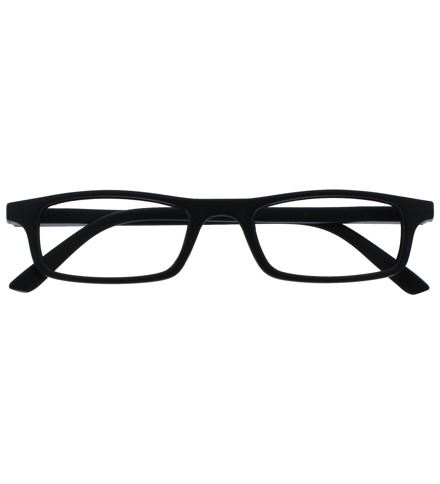 Buy Black Lightweight Reading Glasses - Designer Style for Men & Women | Spring Hinges R17-1 +1.50 - Buy Online on GoSupps.com
