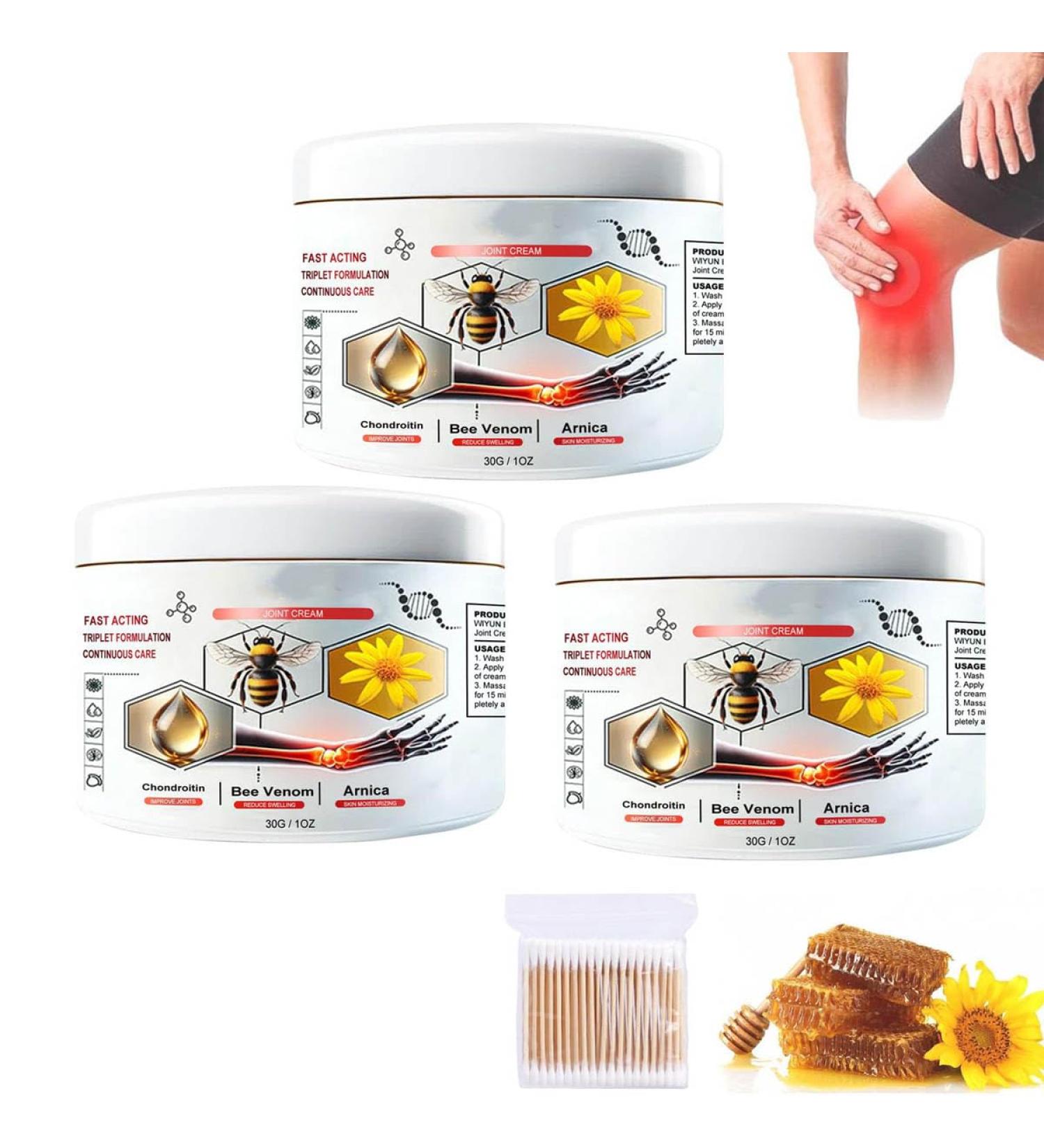 Purchase Todahof Bee Venom Cream - Fast Relief for Arthrosis Pain (3PCs) | International Shipping Available - Buy Online on GoSupps.com