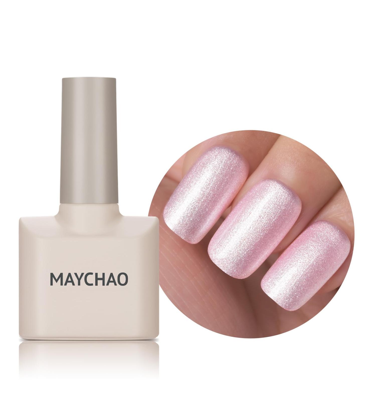 MAYCHAO 15ML Gel Nail Polish 1Pc Mermaid Pink Gel Polish Soak Off UV LED Fall Nail Polish Nail Art Starter Manicure Salon DIY at Home 0.5 OZ - Buy Online on GoSupps.com