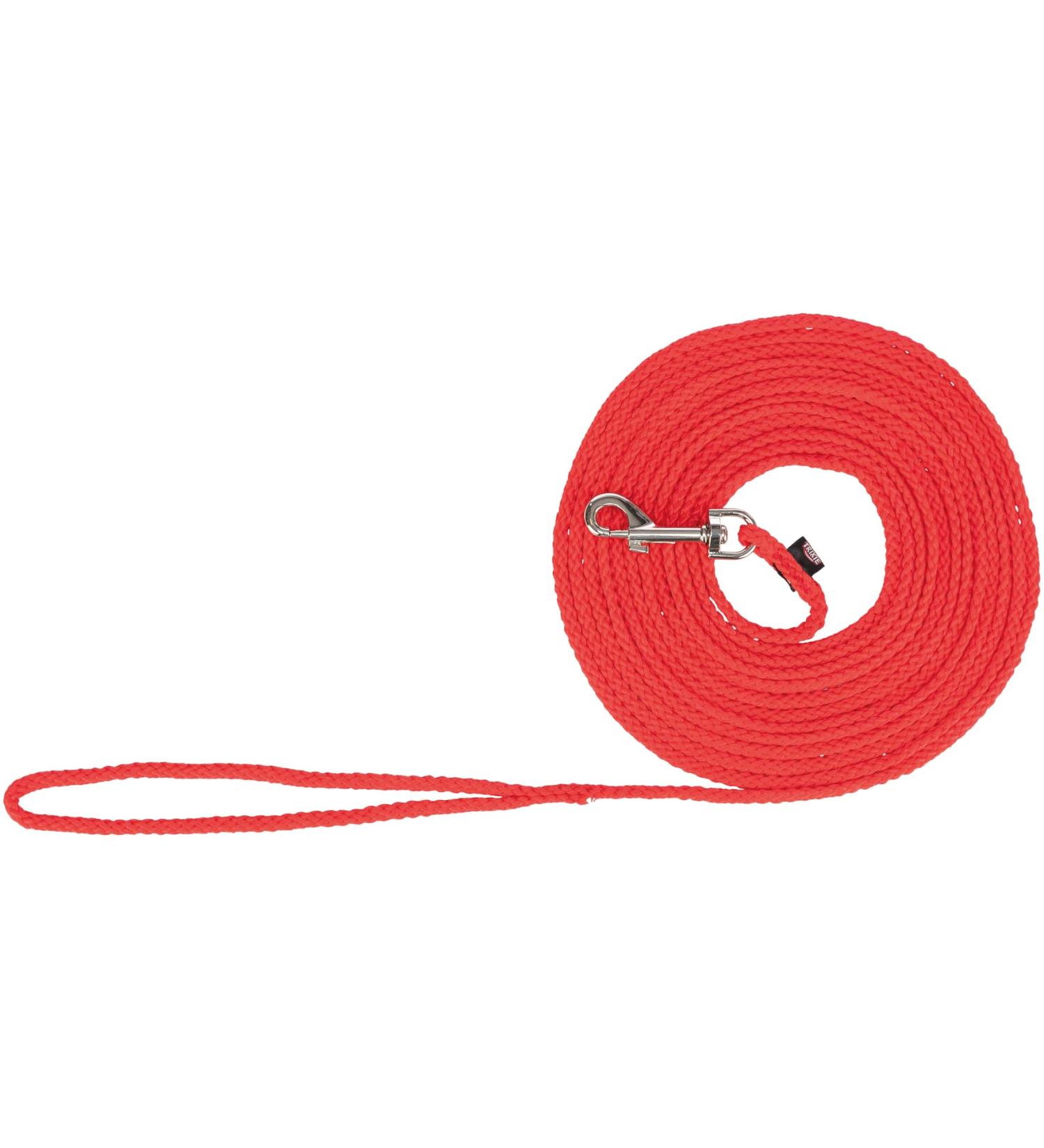 Trixie drag line S - M 5 m 5 mm in red - long dog leash for training and outdoor - for small to medium -sized dogs - 19753 red S - M 5 m 5 mm