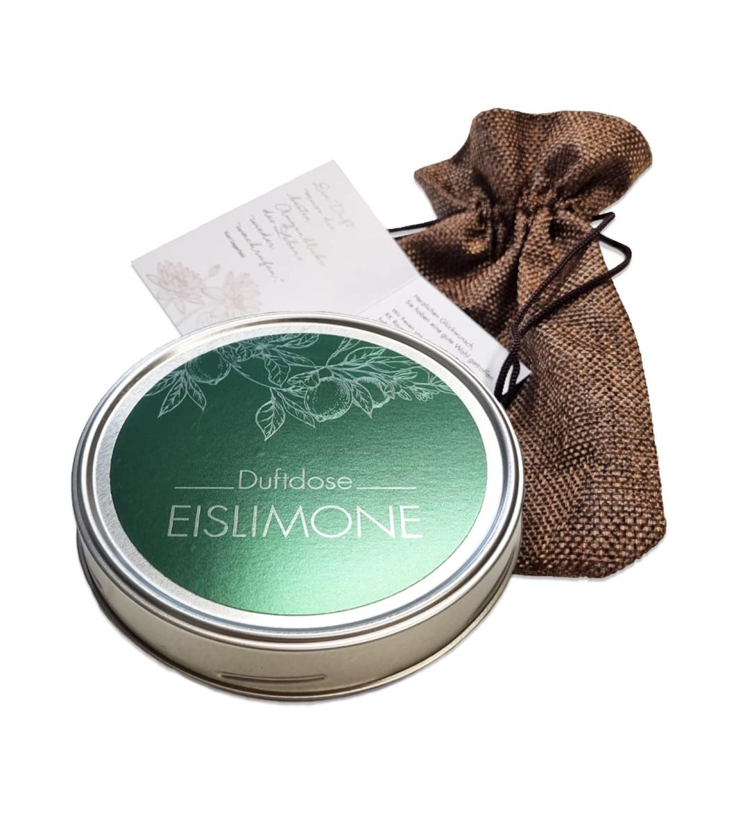 KK Room Fragrance Gel - Eislimones 70g | Made in Germany | Attractive Gift Set in Jute Bag | International Shipping Available - Buy Online on GoSupps.com