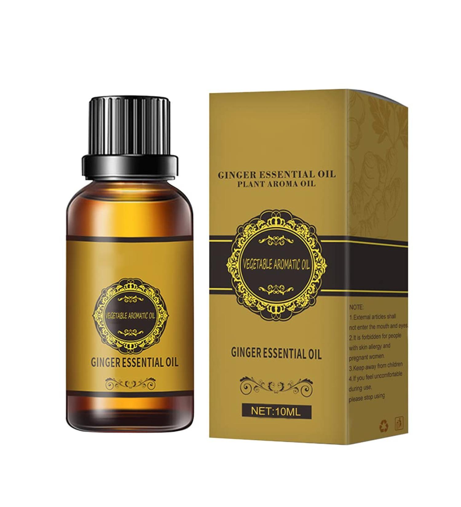 Slimming Belly Ginger Oil 10ml - Lymphatic & Abdominal Drainage Oil for Weight Loss - Buy Online on GoSupps.com