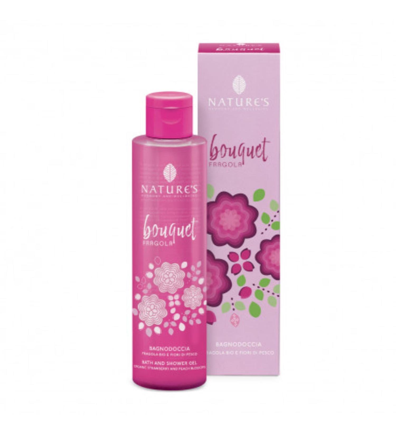 Nature's Strawberry Bouquet Bath & Shower Gel 200ml - Buy Online on GoSupps.com