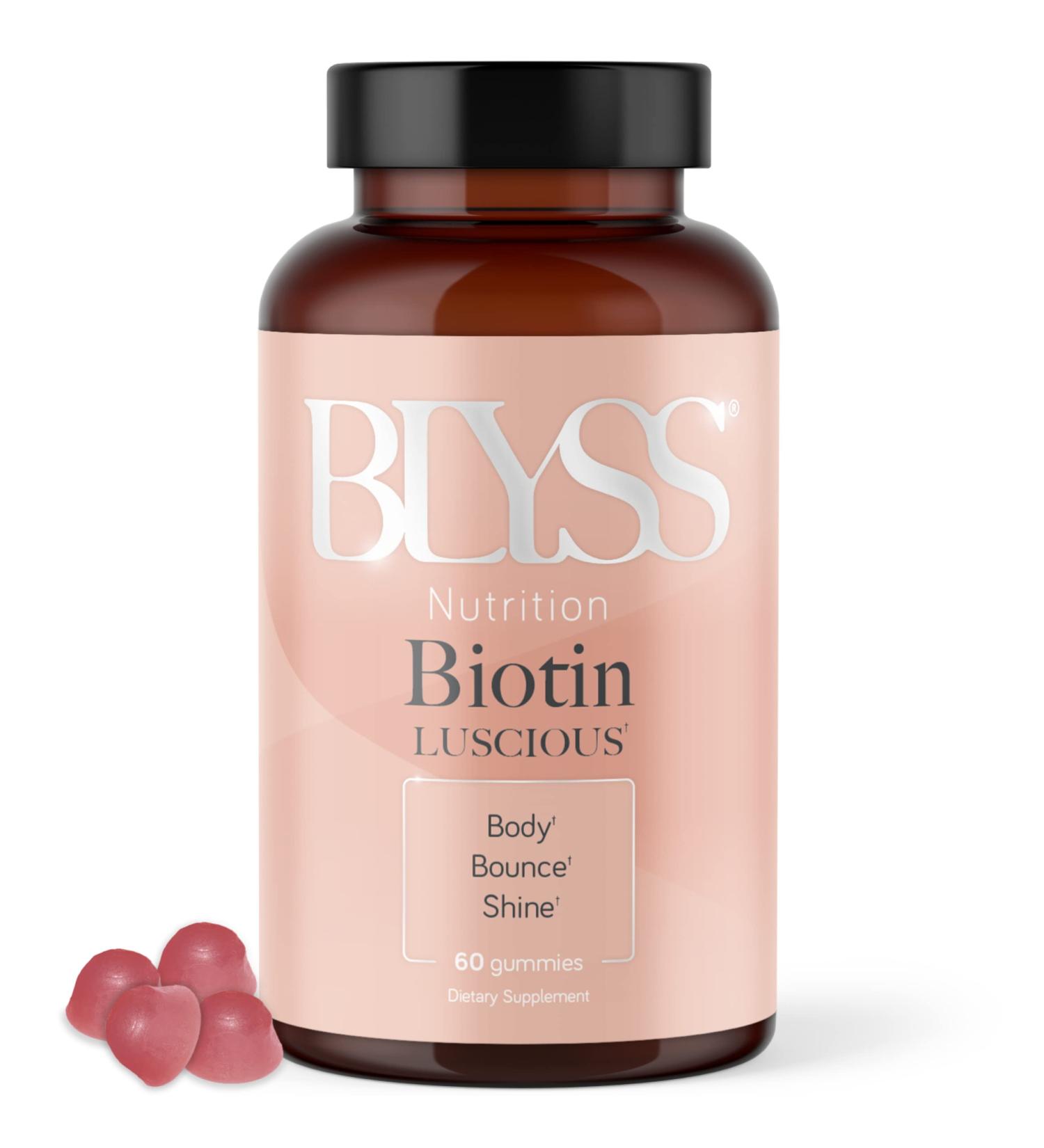 Biotin 10000mcg Hair Gummies for Faster Growth - Vitamin B7, Skin & Nails Support - Non GMO, Gluten Free - Vegan Friendly - 60 Gummies - Buy Online on GoSupps.com
