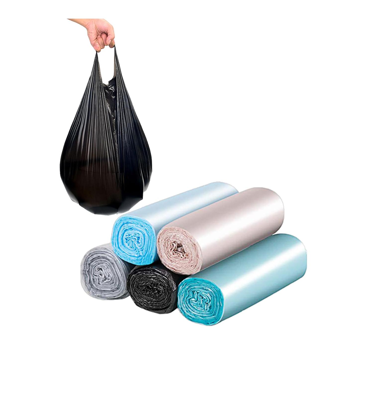 Portable Trash Bags Small Rubbish Bags Colorful Plastic Garbage Bags Strong Wastebasket Bags for Kitchen Office and Bedroom Waste Bin (5 Rolls/100 Counts) - Buy Online on GoSupps.com