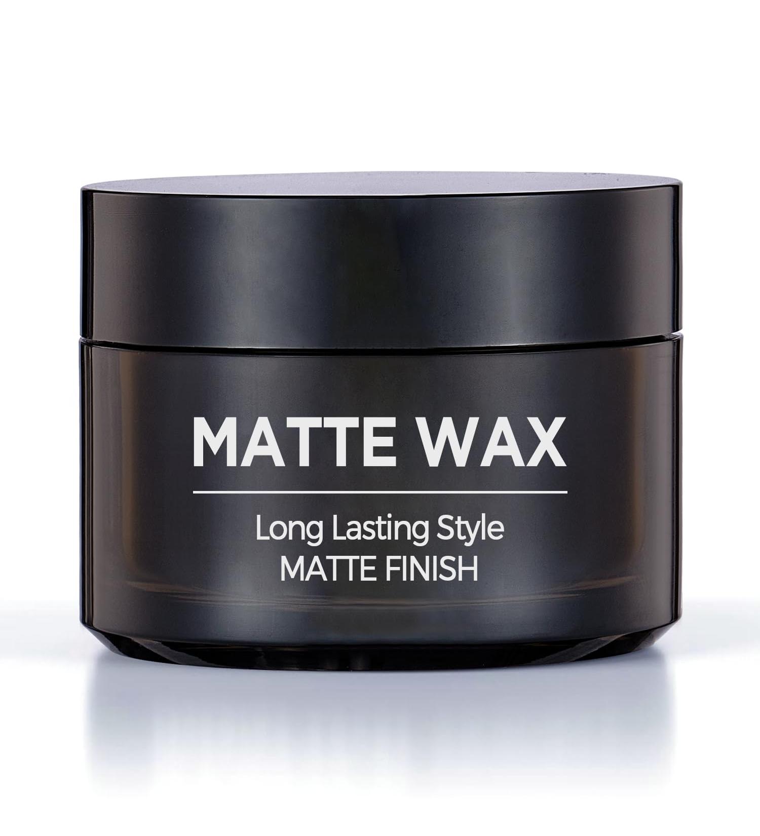 Matte Hair Wax for All Hair Types - All-Day Hold Pomade for Men | Premium Styling Clay (4oz - Buy Online on GoSupps.com