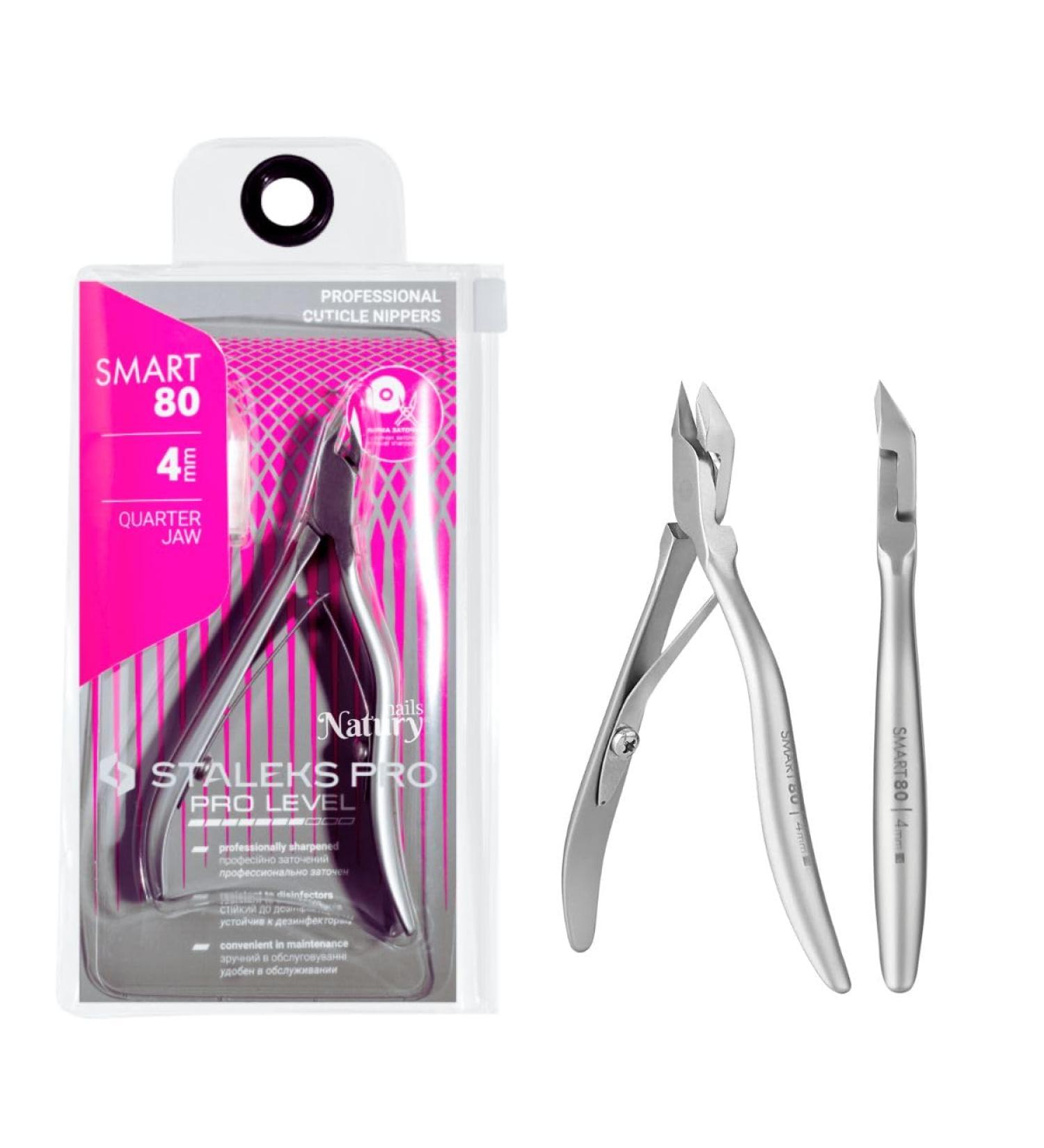 STALEKS PRO by Natury Nails Professional Cuticle Pliers 4 mm Stainless Steel Smart 80-4 - Buy Online on GoSupps.com