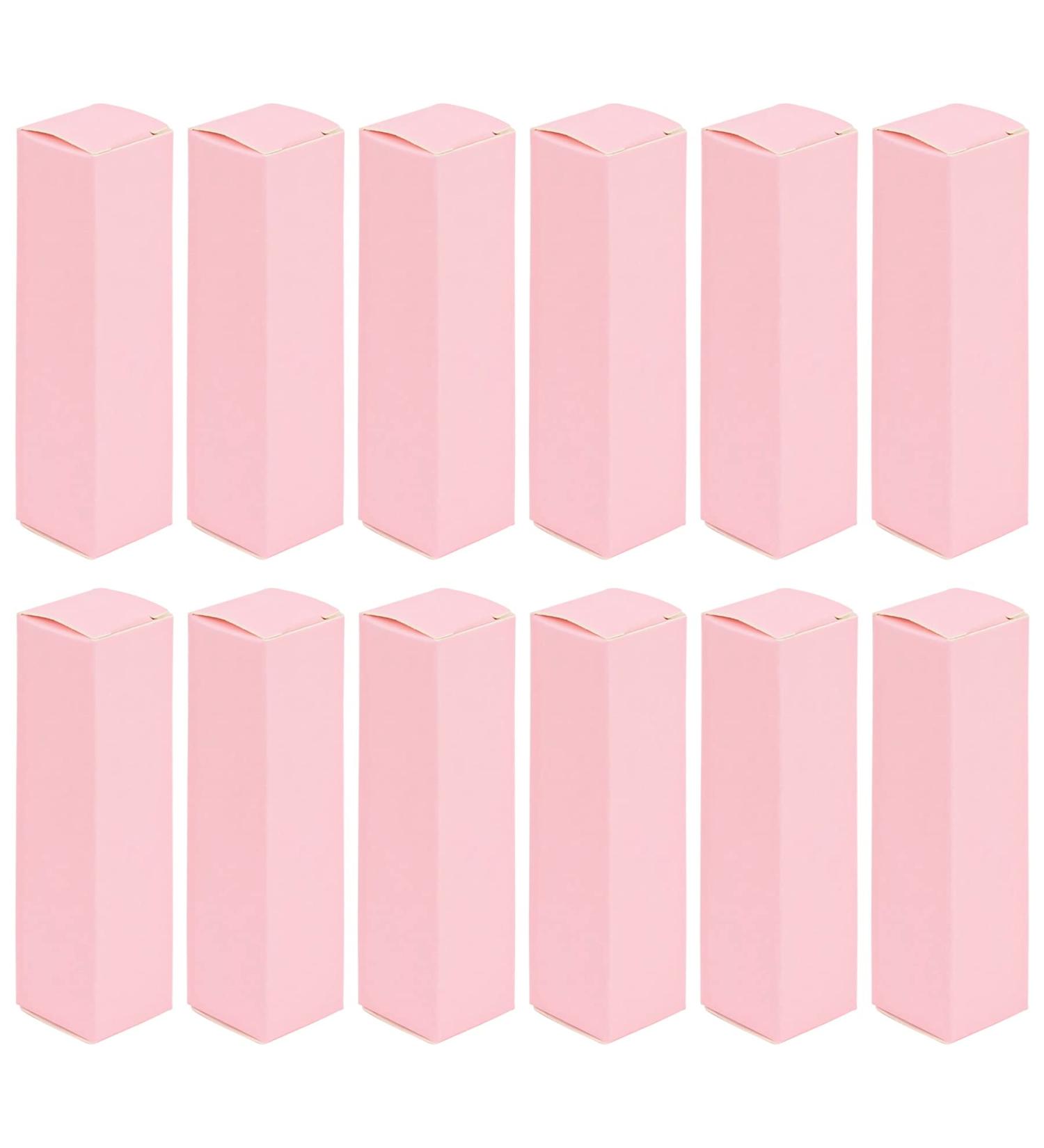 Framendino 50 Pack Pink Kraft Paper Lipstick Boxes - Reusable Lipstick Tube Packaging for DIY Lip Gloss - Essential Oil Wrapping Box - 3.3X0.79X0.79 - Buy Online on GoSupps.com