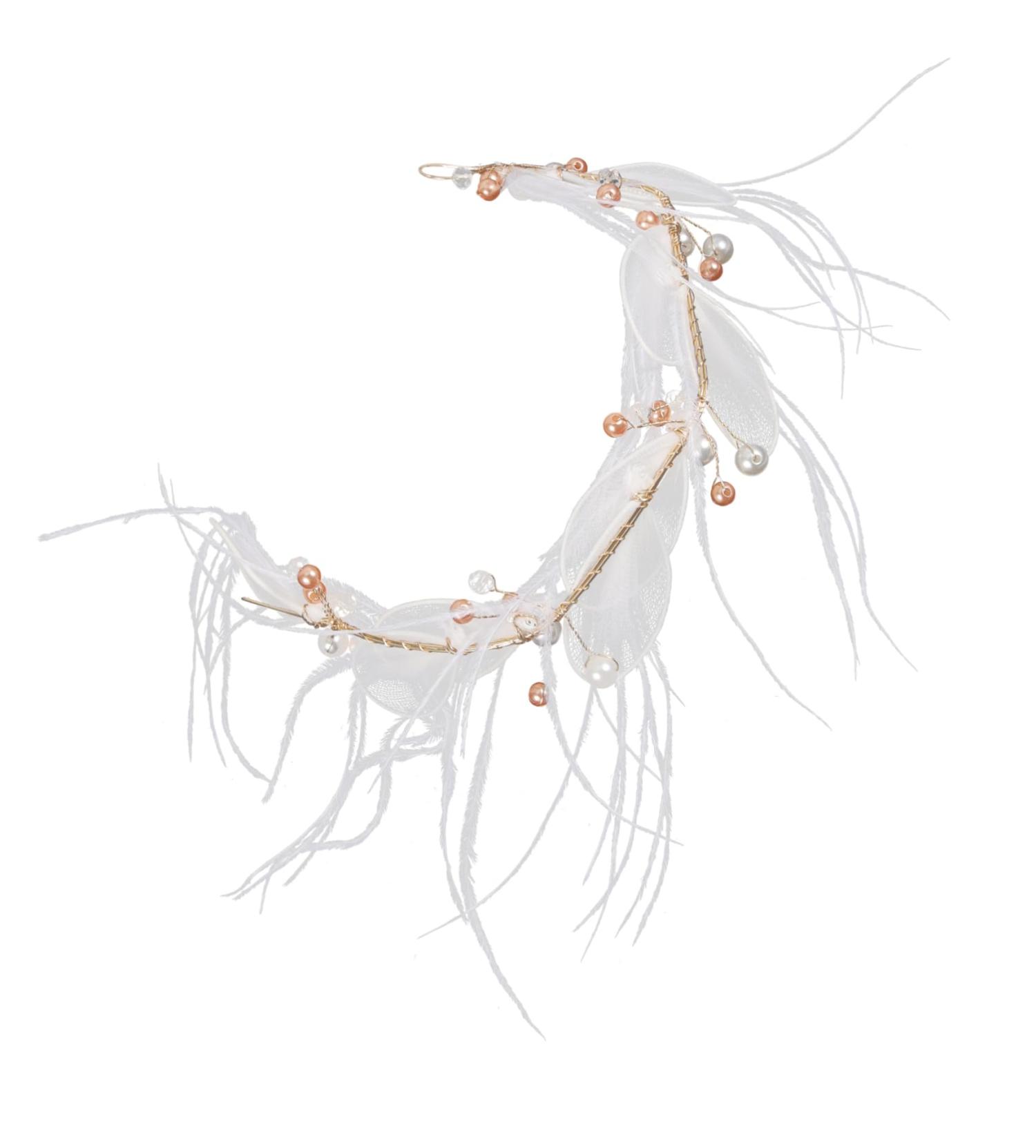 minkissy White Garland White Wreath Plume Headdress Kids Hair Accessories Hairband for Women Hair Accessories for Kids Women Headpiece Kids Headpiece Hair Bands Girl Child Princess Headband - Buy Online on GoSupps.com