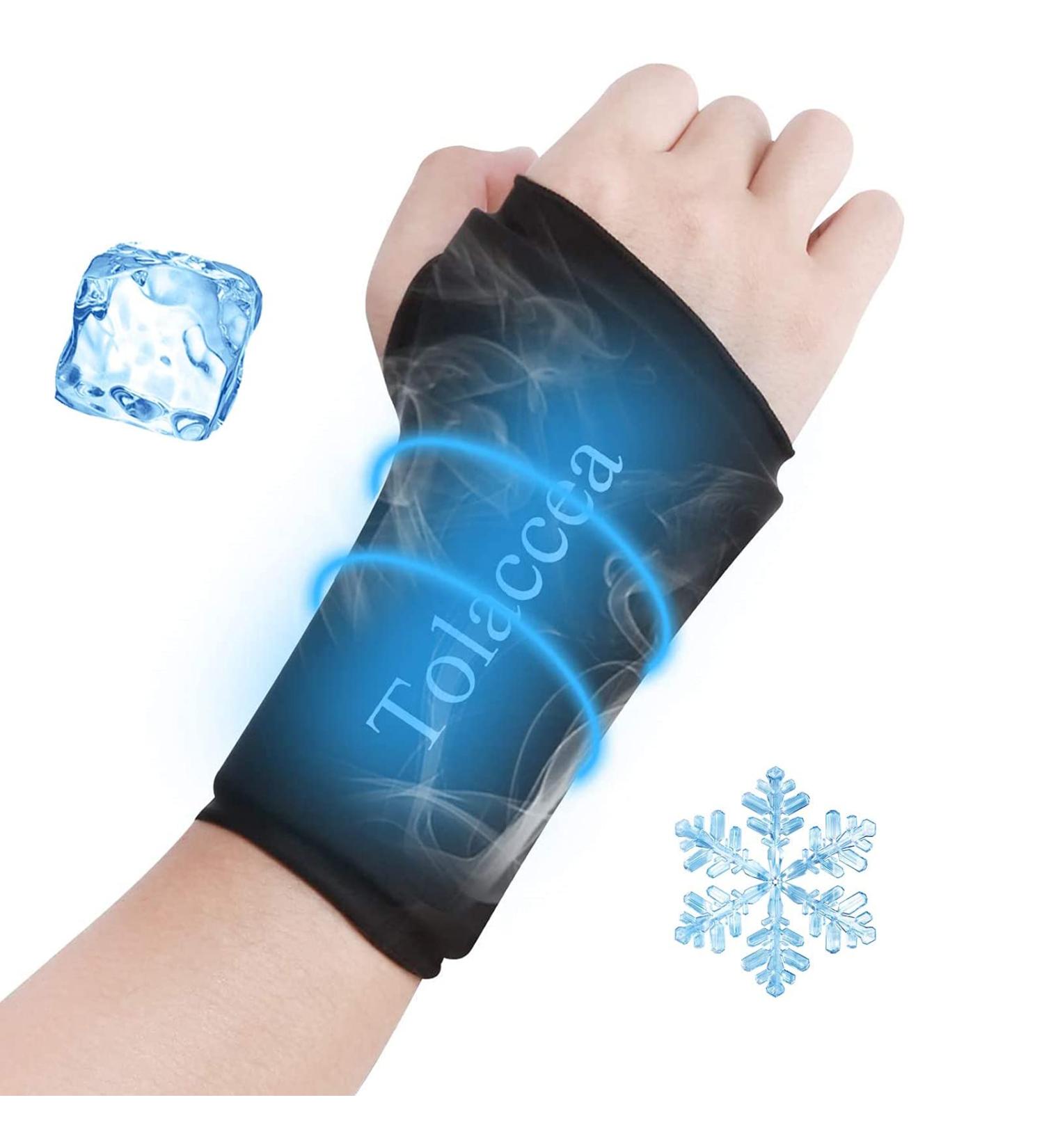 Tolaccea Reusable Cold-Warm Compress Gel Pad for Wrist | Pain Relief & Injury Recovery - Black M - Buy Online on GoSupps.com