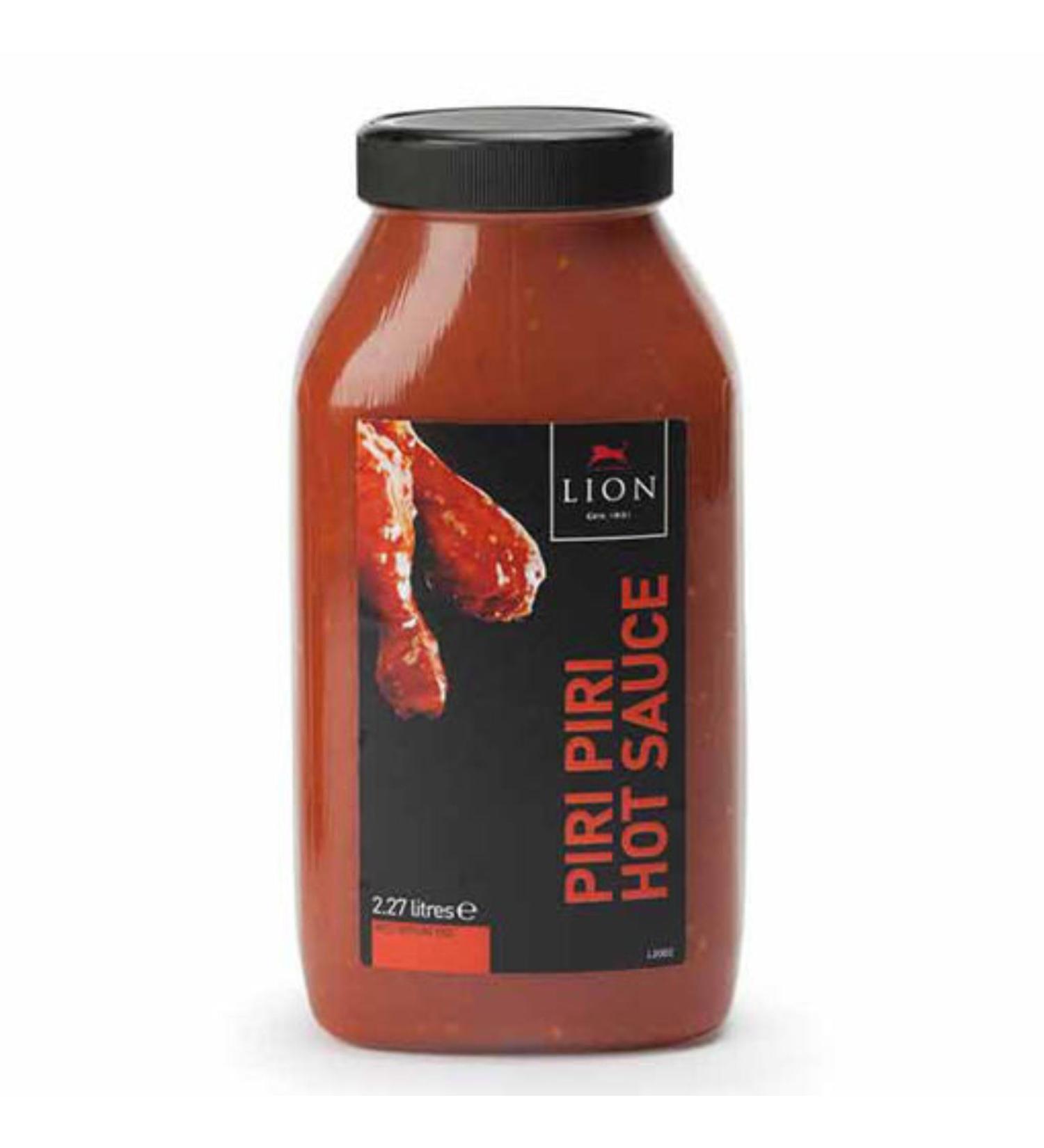 Piri Piri Hot Sauce 2.27L. A hot and fiery Piri Piri sauce ready to consume as addition to meat meals or as a dip. Use as a sauce or marinade.