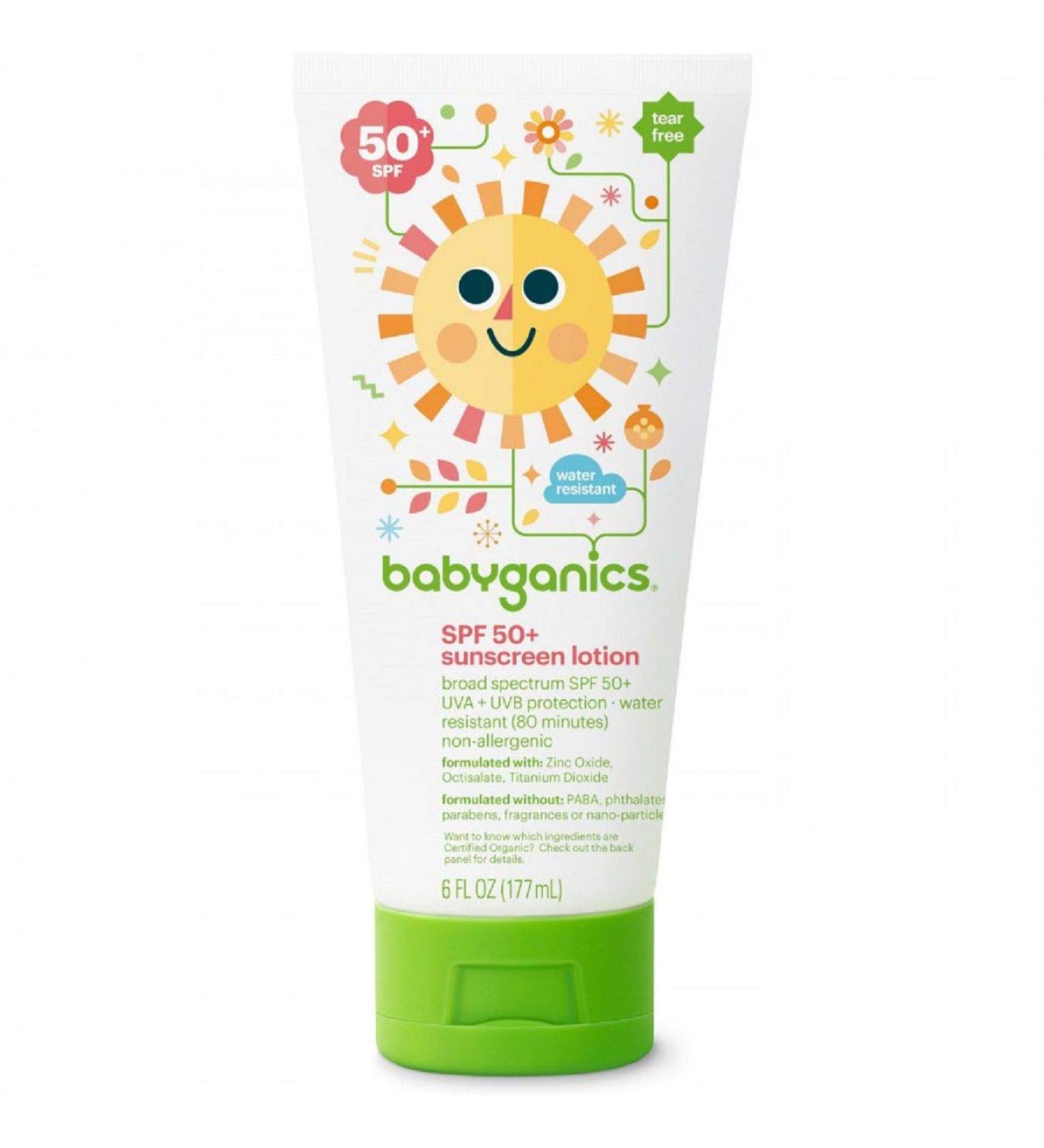 Sunscreen 50 SPF Organic 177ml - Babyganics