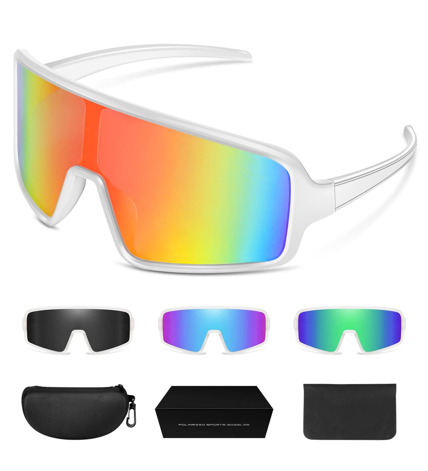 ZHA ZHA UV400 Cycling Glasses for Men and Women - Outdoor Sport Sunglasses for Baseball, Running, and Cycling - Buy Online on GoSupps.com