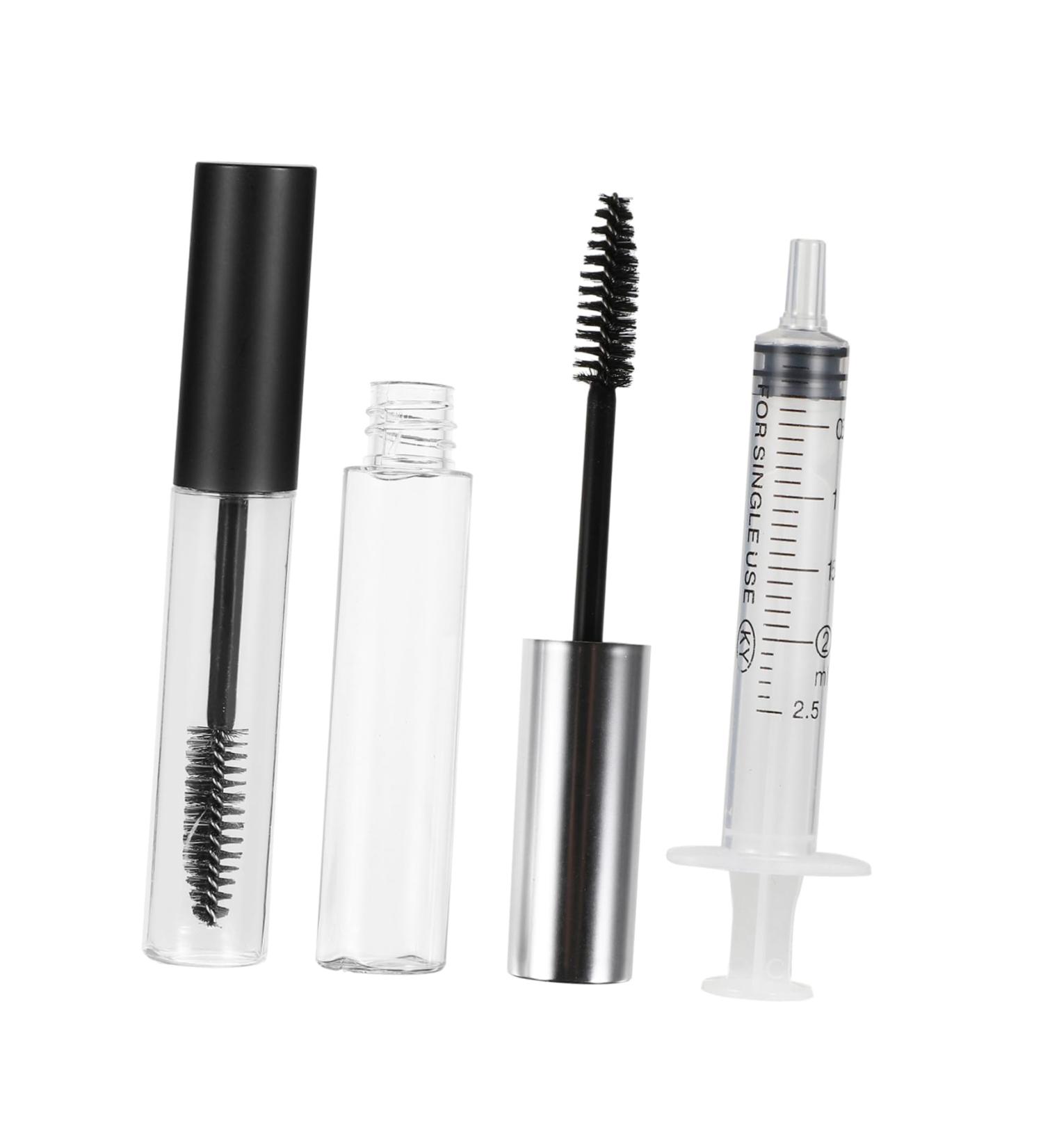 Mikinona 12pcs Mascara Tube Portable Eyelash Lashes Extension Kit Lash Kits DIY Mascara Bottle Clear Plastic - Buy Online on GoSupps.com