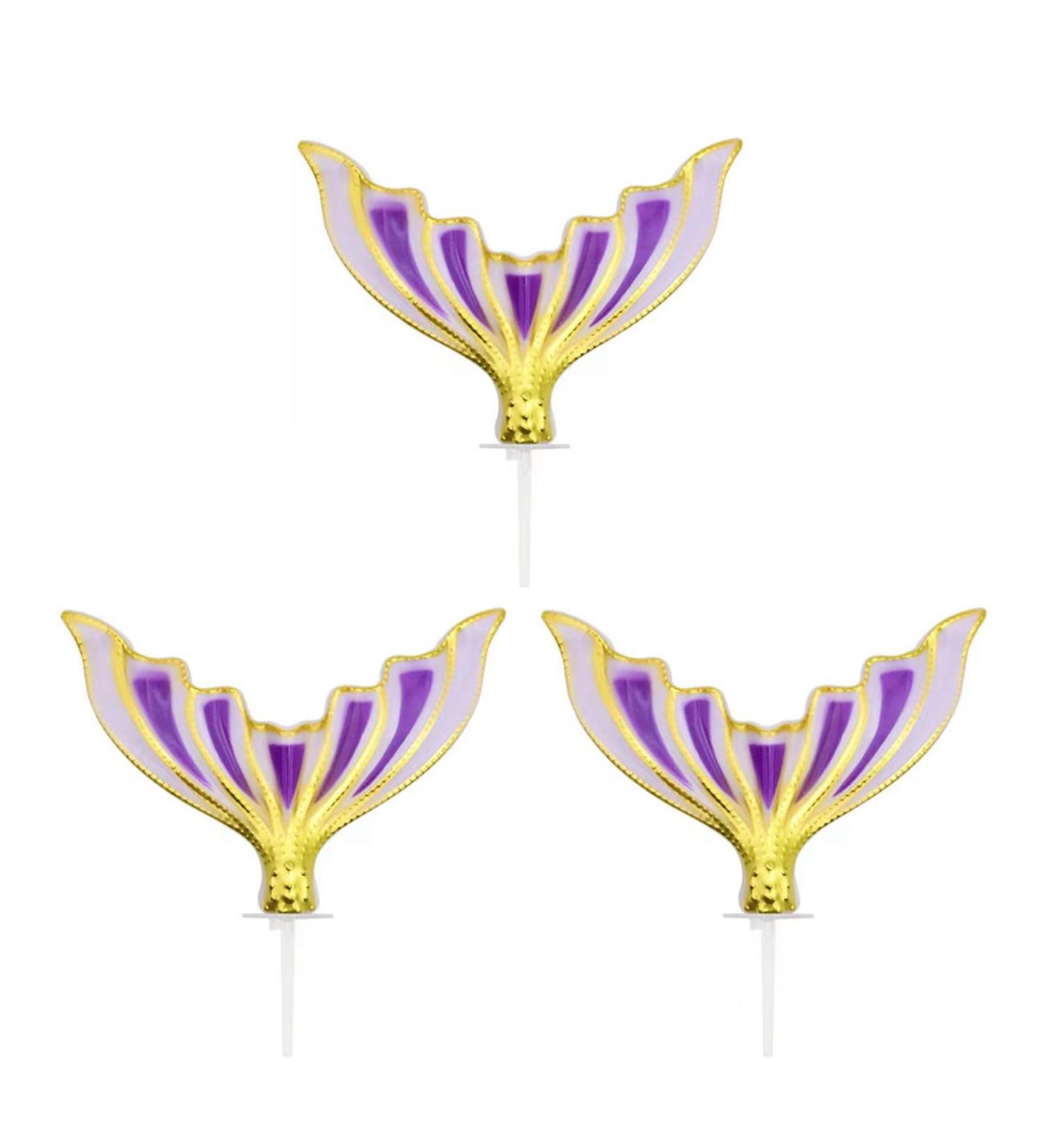 Tail Cake Muffin Cupcake Toppers For Themed Wedding Kids Birthday Party Cake Decorations Cake Decoration Purple - Buy Online on GoSupps.com