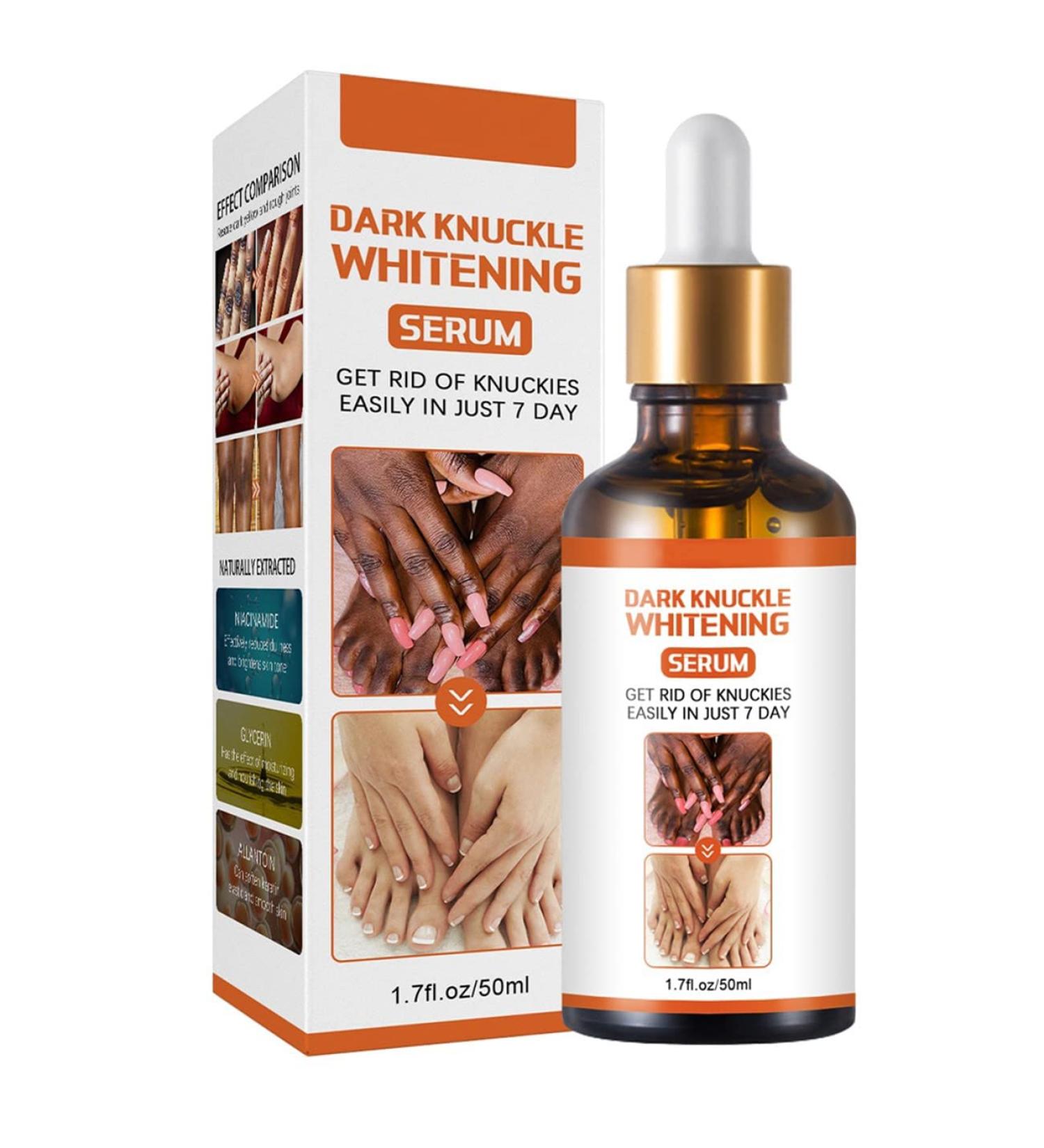 Dark Knuckle Whitening Serum 1.7 Fl Oz - Repair Melanin, Lighten Skin & Remove Darkening - Body Bleaching for Knuckle Elbows - Buy Online on GoSupps.com