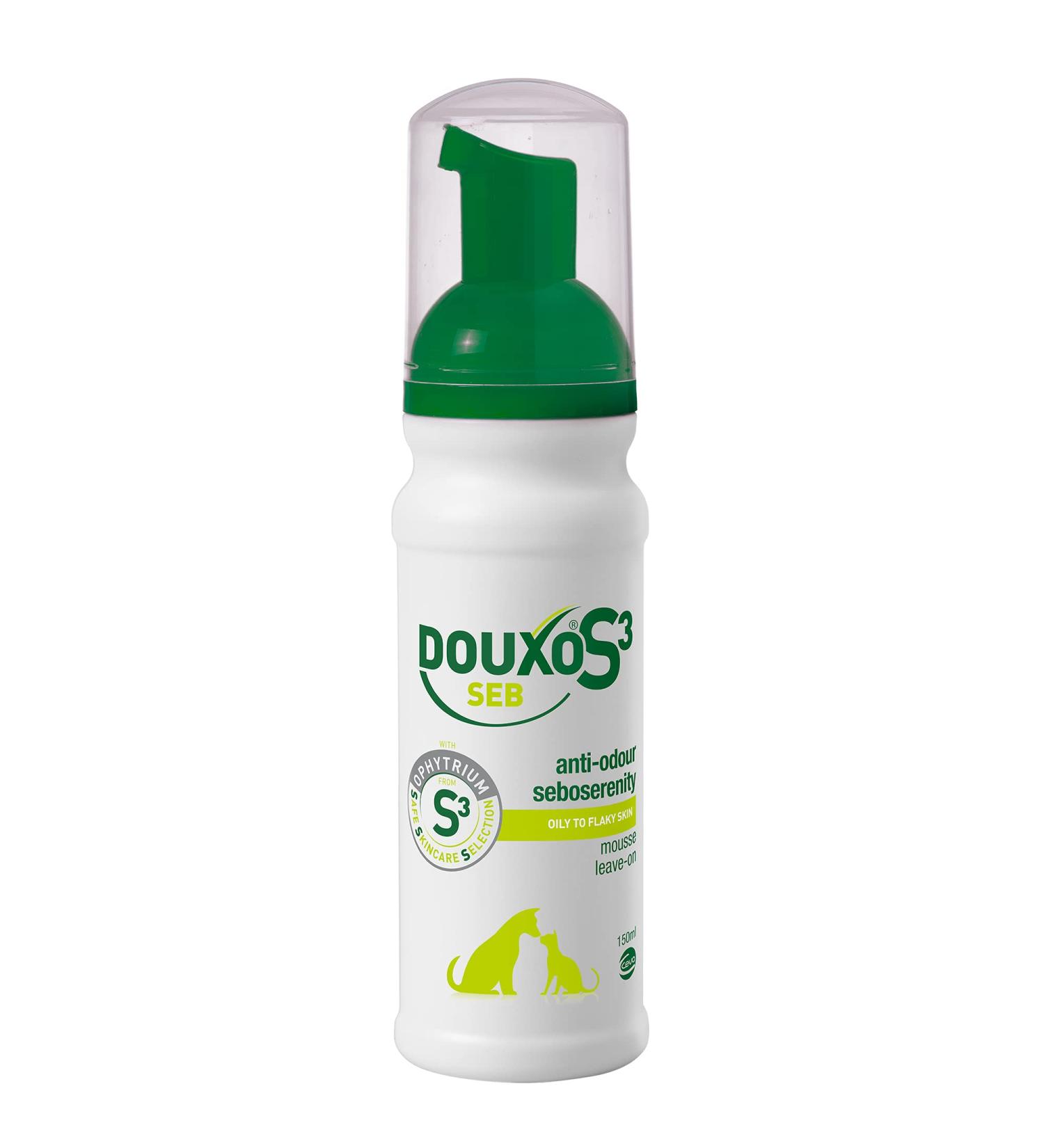 Douxo S3 SEB Mousse 5.1 oz - Relief for Seborrhea in Dogs & Cats (150 mL) | Helps with Oily to Flaky Skin - Buy Online on GoSupps.com