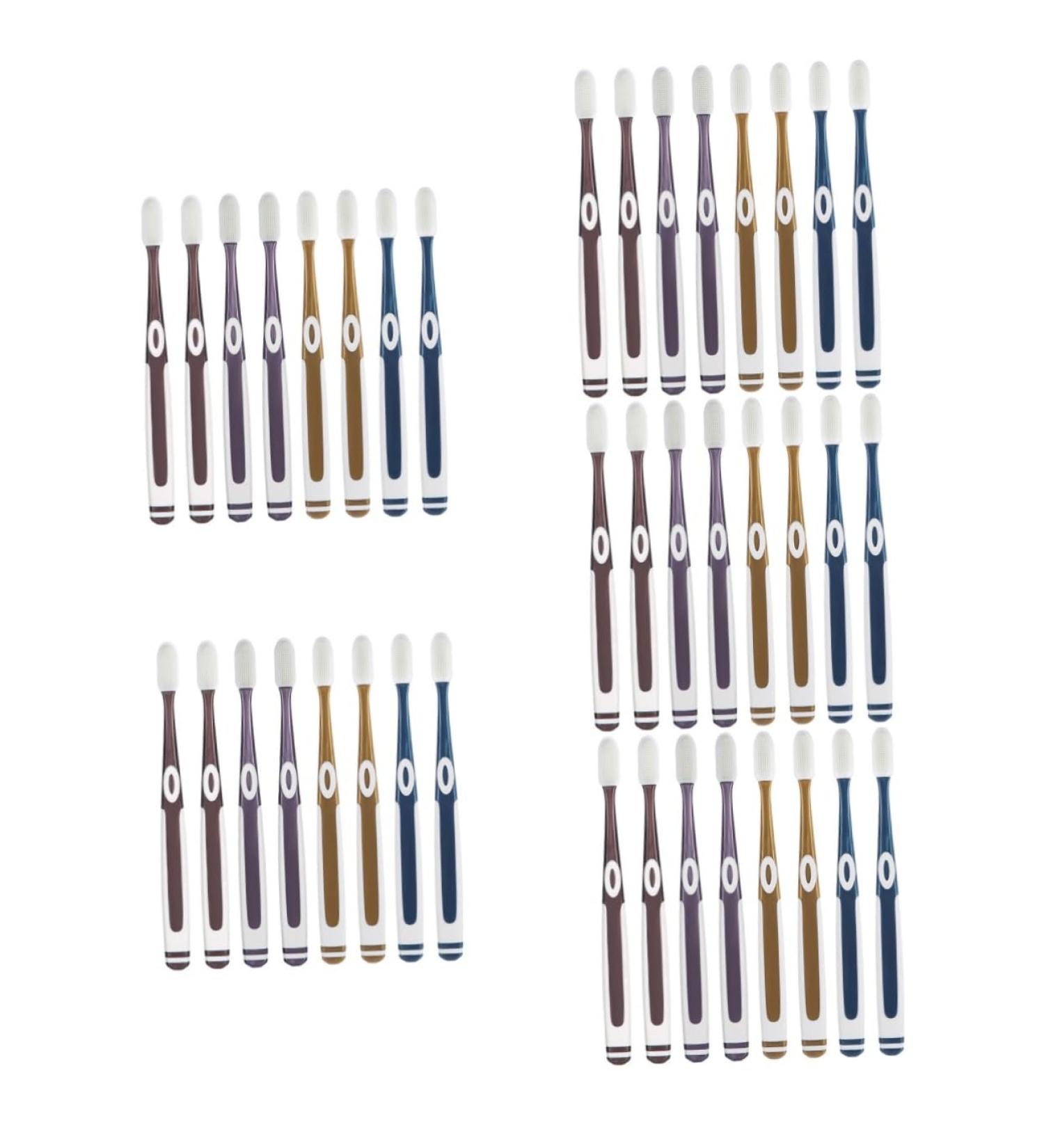 Beaupretty 40-Pack Nano Travel Toothbrush Set - Soft & Medium Camping Toothbrushes with Replacement Heads - Ideal for Kids & Adults - Multi-Color Options - Buy Online on GoSupps.com