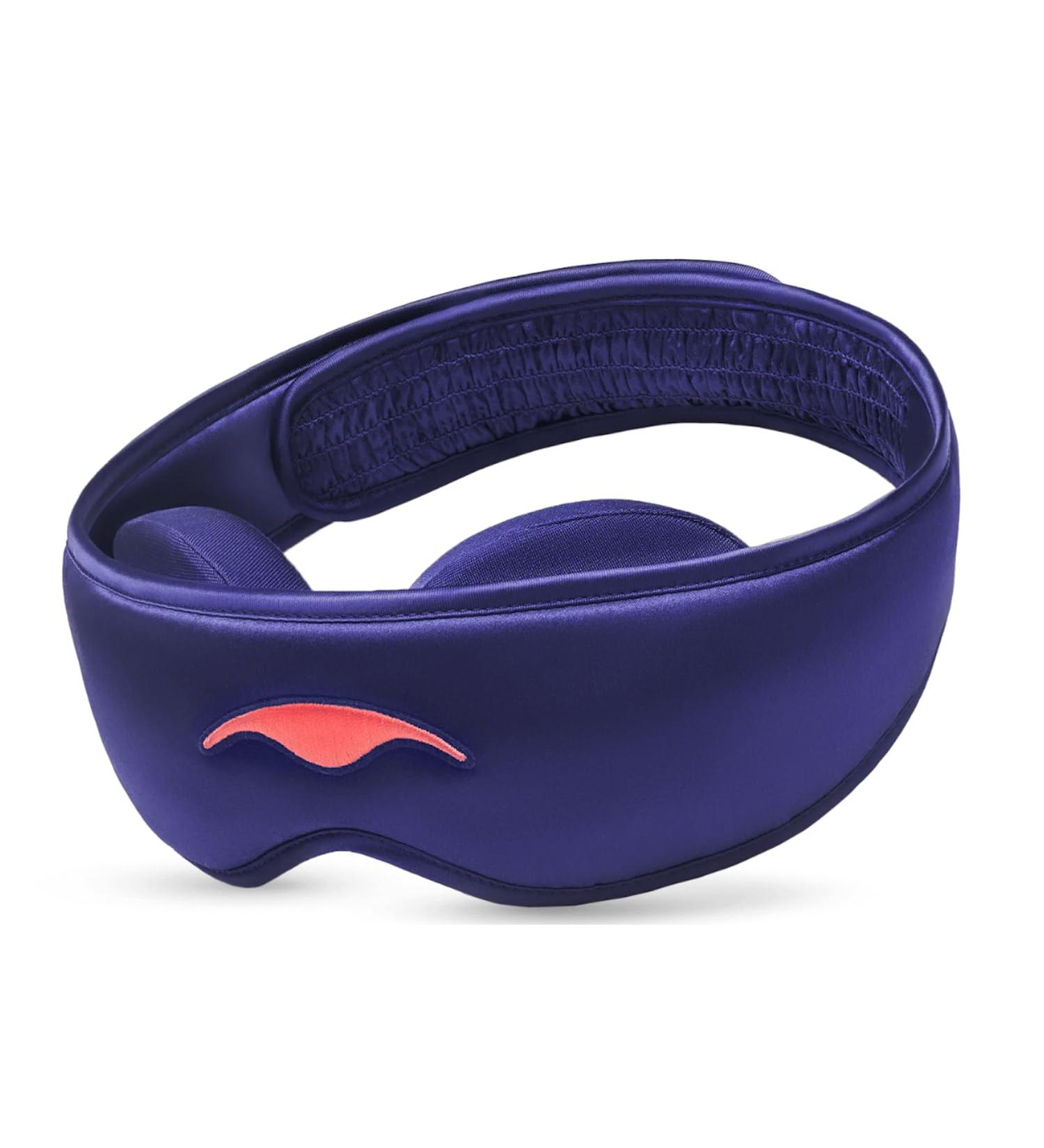 Manta Silk Sleep Mask - Luxury 100% Blackout Purple Silk Eye Mask for Ultimate Comfort Breathable Design & Adjustable Fit - Gentle on Skin & Hair - Buy Online on GoSupps.com