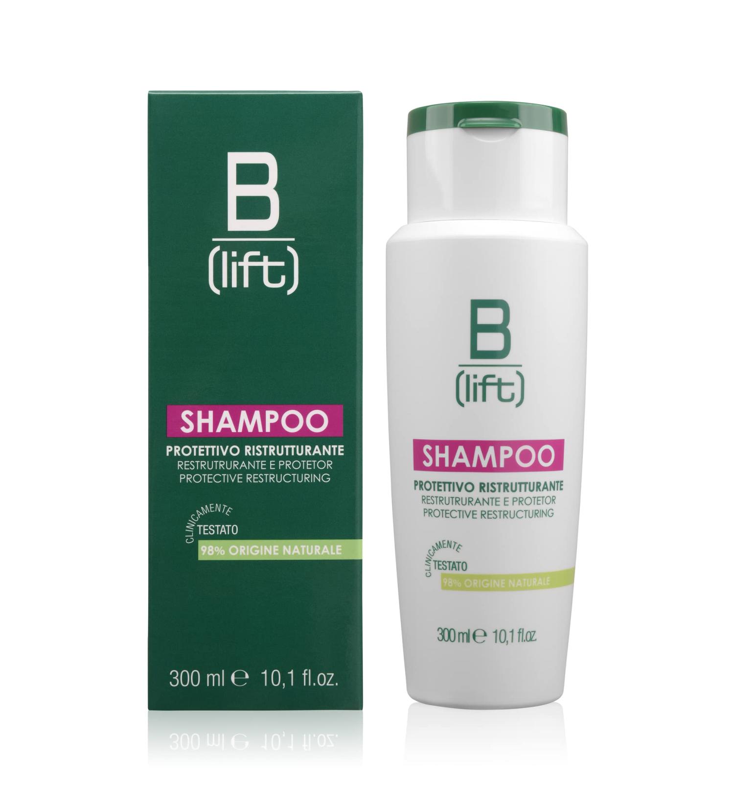 Syrio Blift Shampoo protective and restructuring with red grapes pomegranate chestnut phytoextract panthenol for sensitive skin made in Italy 300 ml