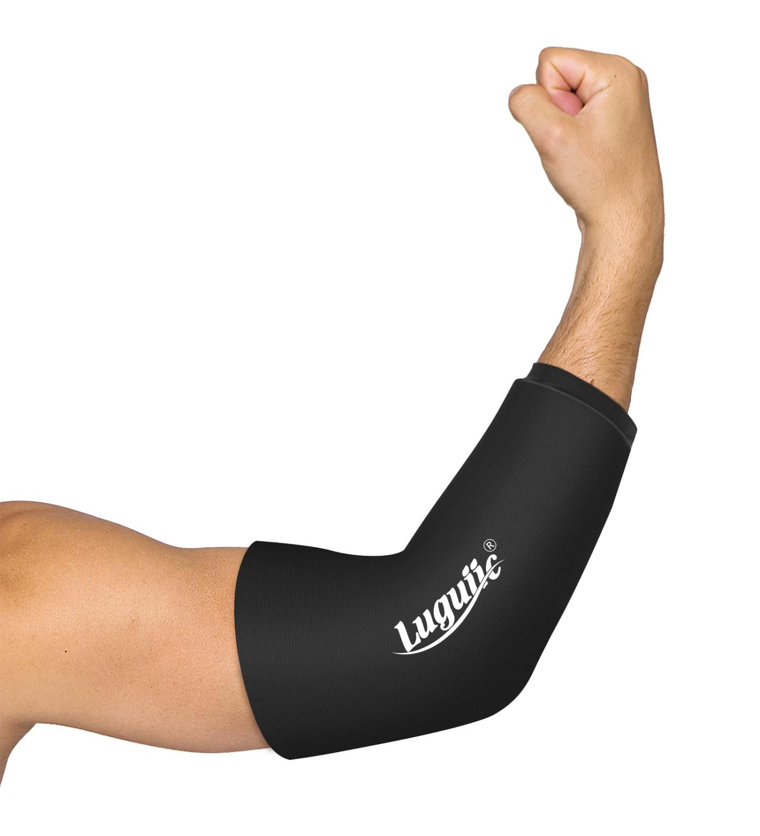 Luguiic Knee & Elbow Ice Pack Cold Compression Sleeve - Reusable Pain Relief Wrap for Meniscus, ACL, MCL, Bursitis - Medium Size - Buy Online on GoSupps.com