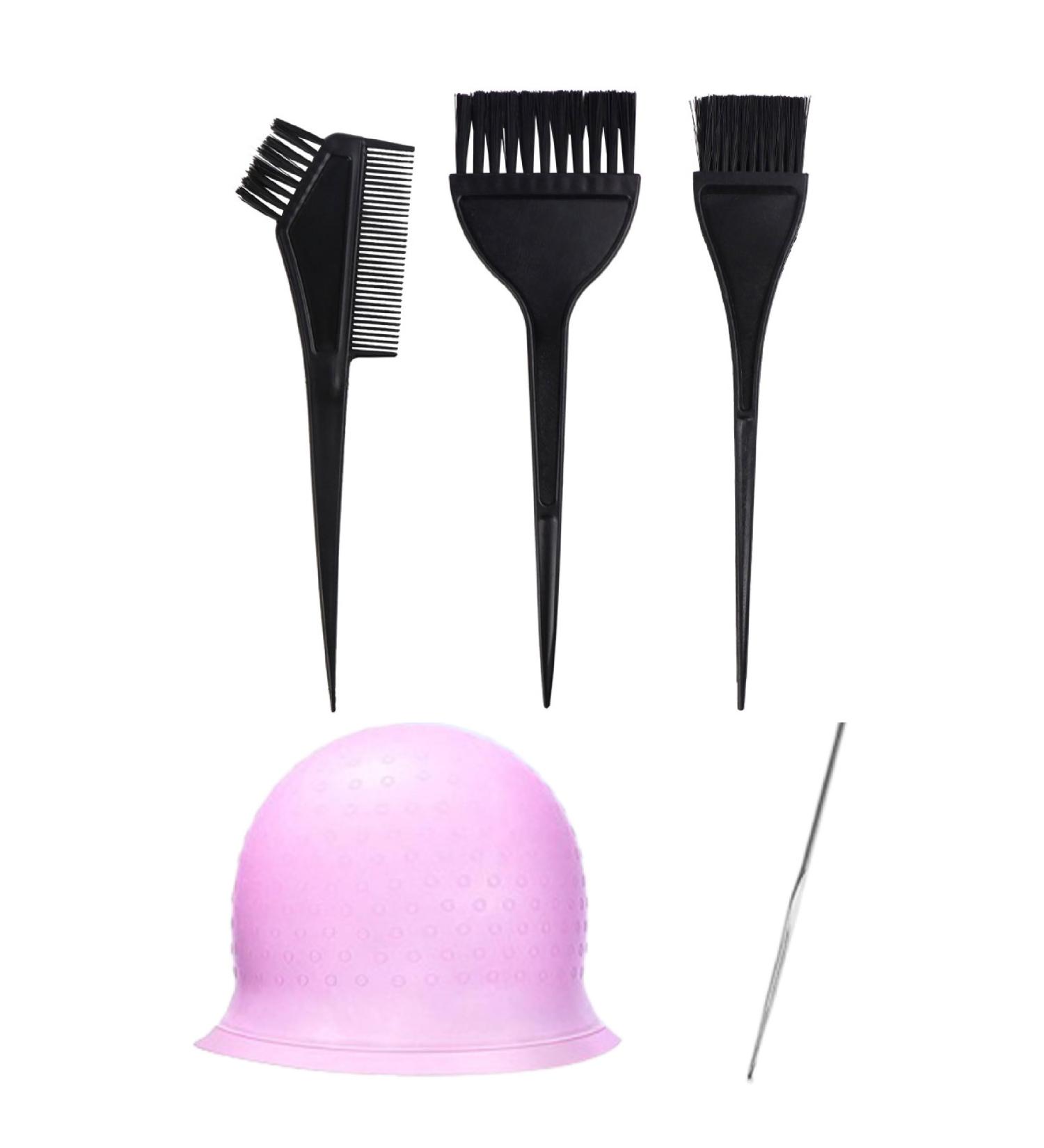 KGDUYC Highlight Hood & Bleaching Powder Set - Pink Salon Styling Kit with Strand Film & Highlight Needle - Buy Online on GoSupps.com