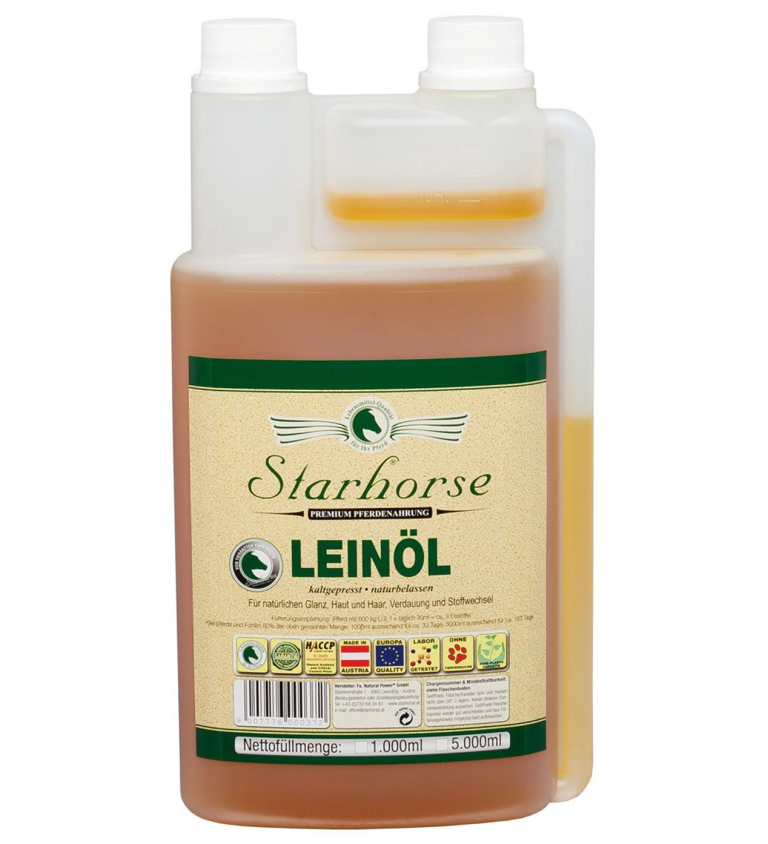 Starhorse Flaxseed oil 1000 ml for horses
