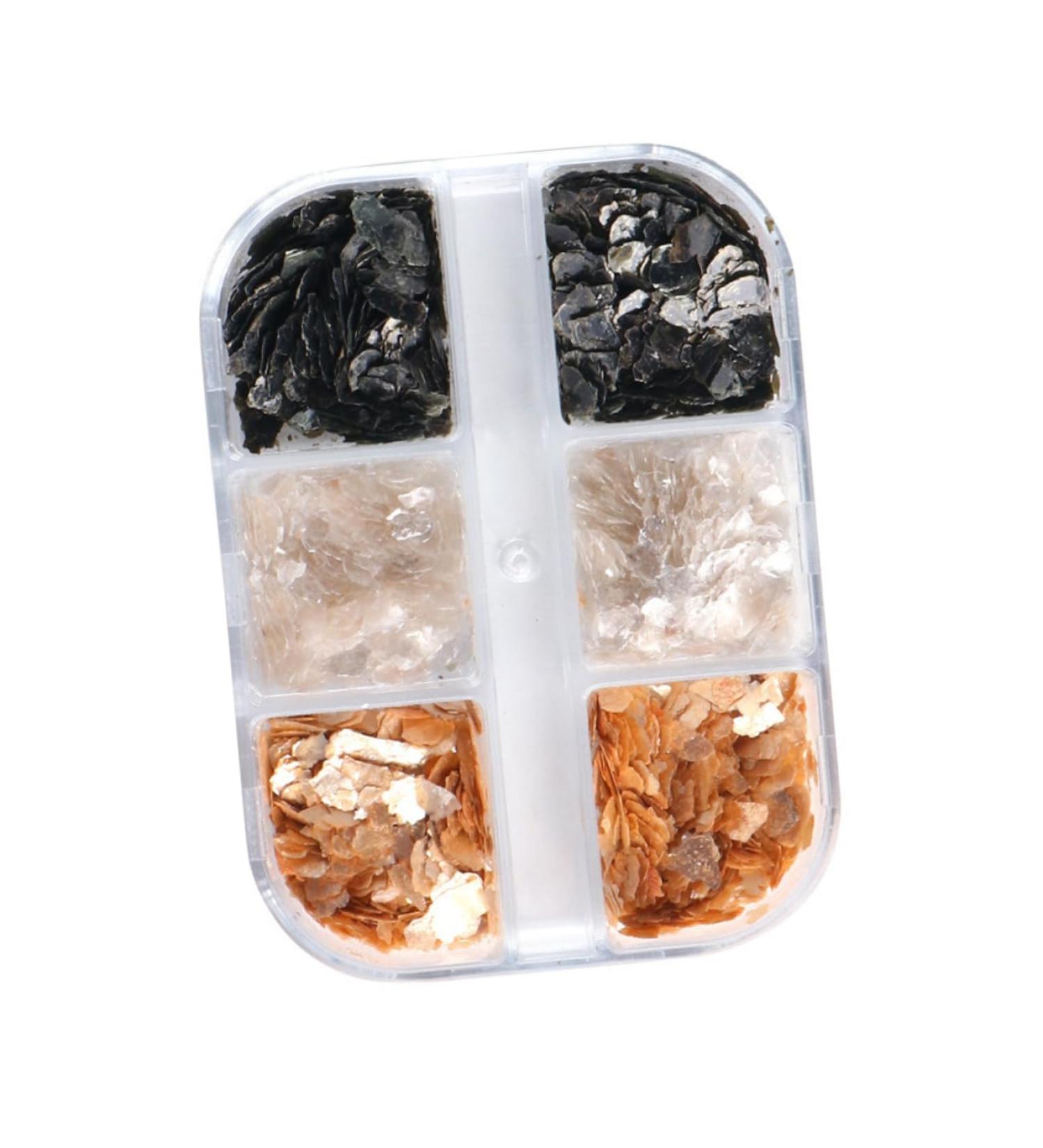  Healvian Healvian 5 Dozen Nail Decorations Manicure Supply DIY Mica Slice Glitter Decor Nail Art Flake Bling Decor Nail Polish Nail Gel Manicure Decoration Nail Art Jewelry Mica Slice - Buy Online on GoSupps.com