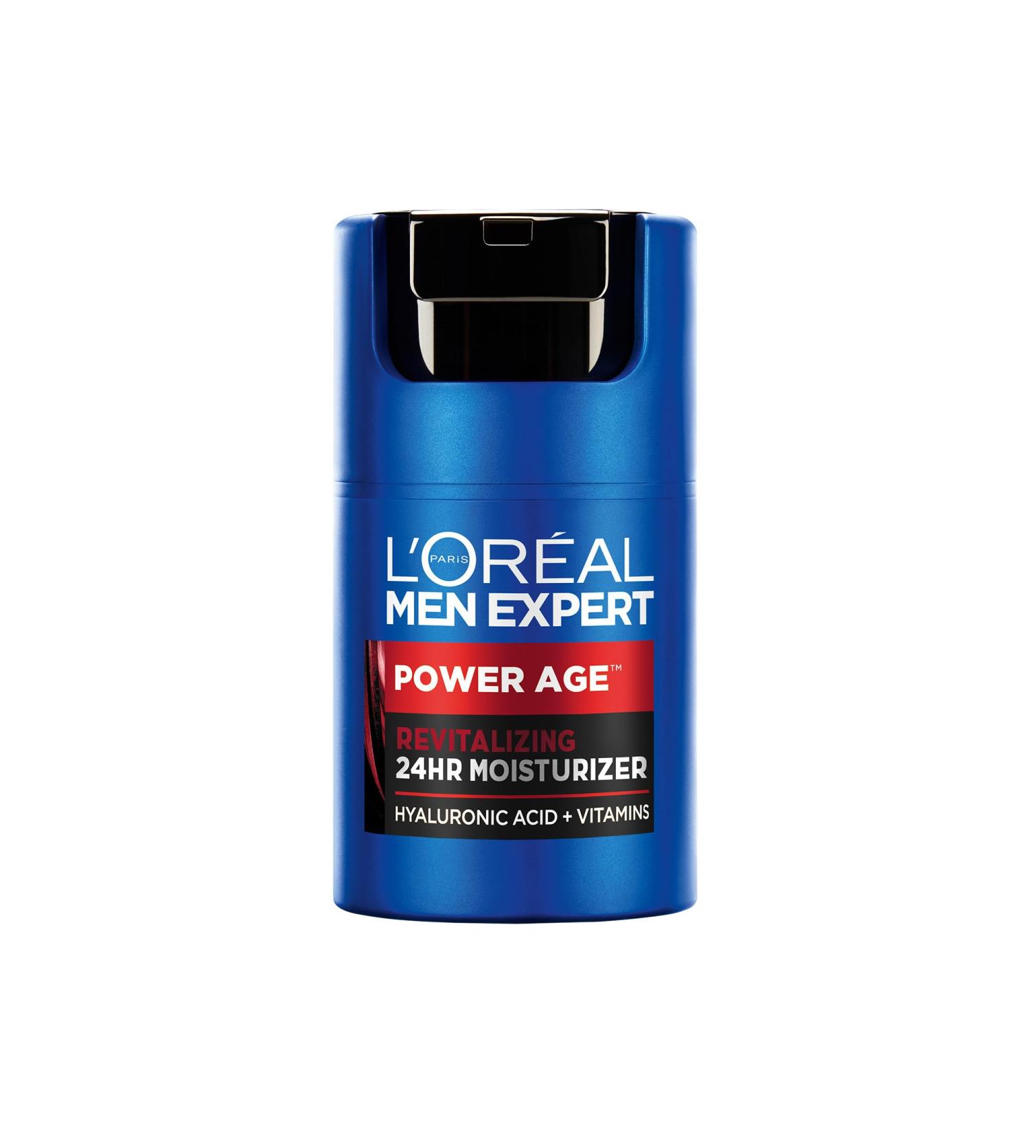 L Or al Paris Men Expert 24 HR Hydrating Moisturizer for Men with Hyaluronic Acid and Vitamins Fights Signs of Aging Power Age Packaging May Vary 50 mL Face Cream 50ml - Buy Online on GoSupps.com
