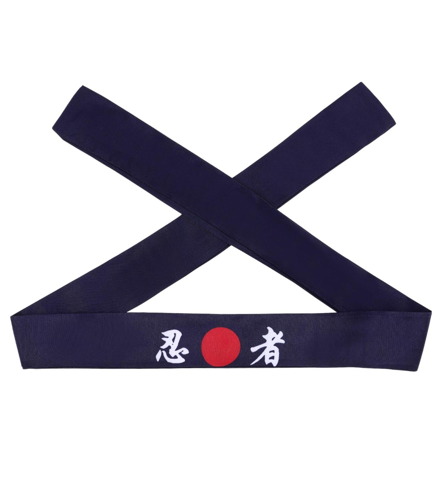 minkissy Ninja Headband Japanese Sushi Chef Headband Sunrise Head Scarf for Women Men Blue - Buy Online on GoSupps.com