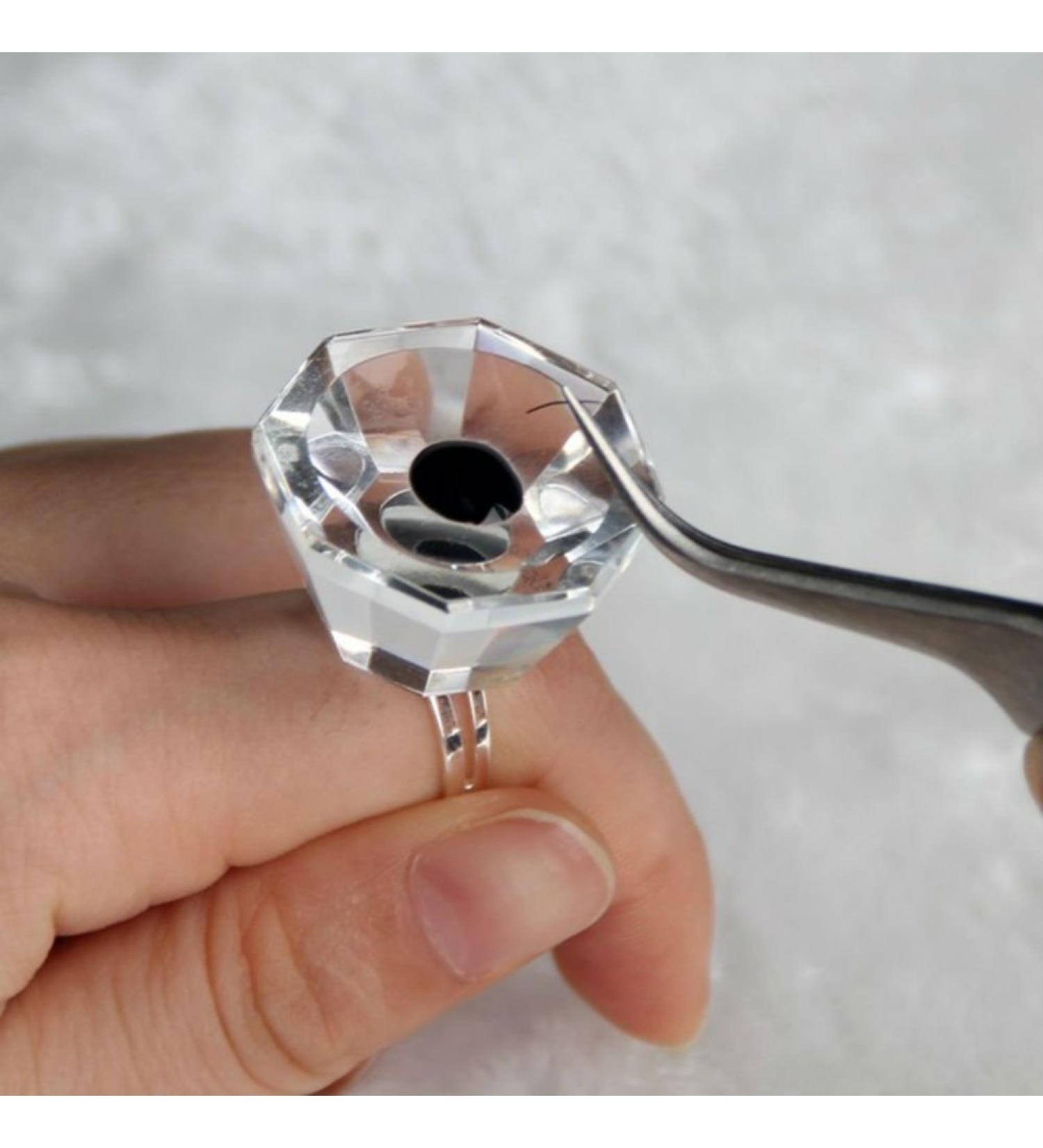 AKOAK Reusable Crystal Glue Ring - Eyelash Extension Adhesive Holder for Grafting & False Lashes - Buy Online on GoSupps.com