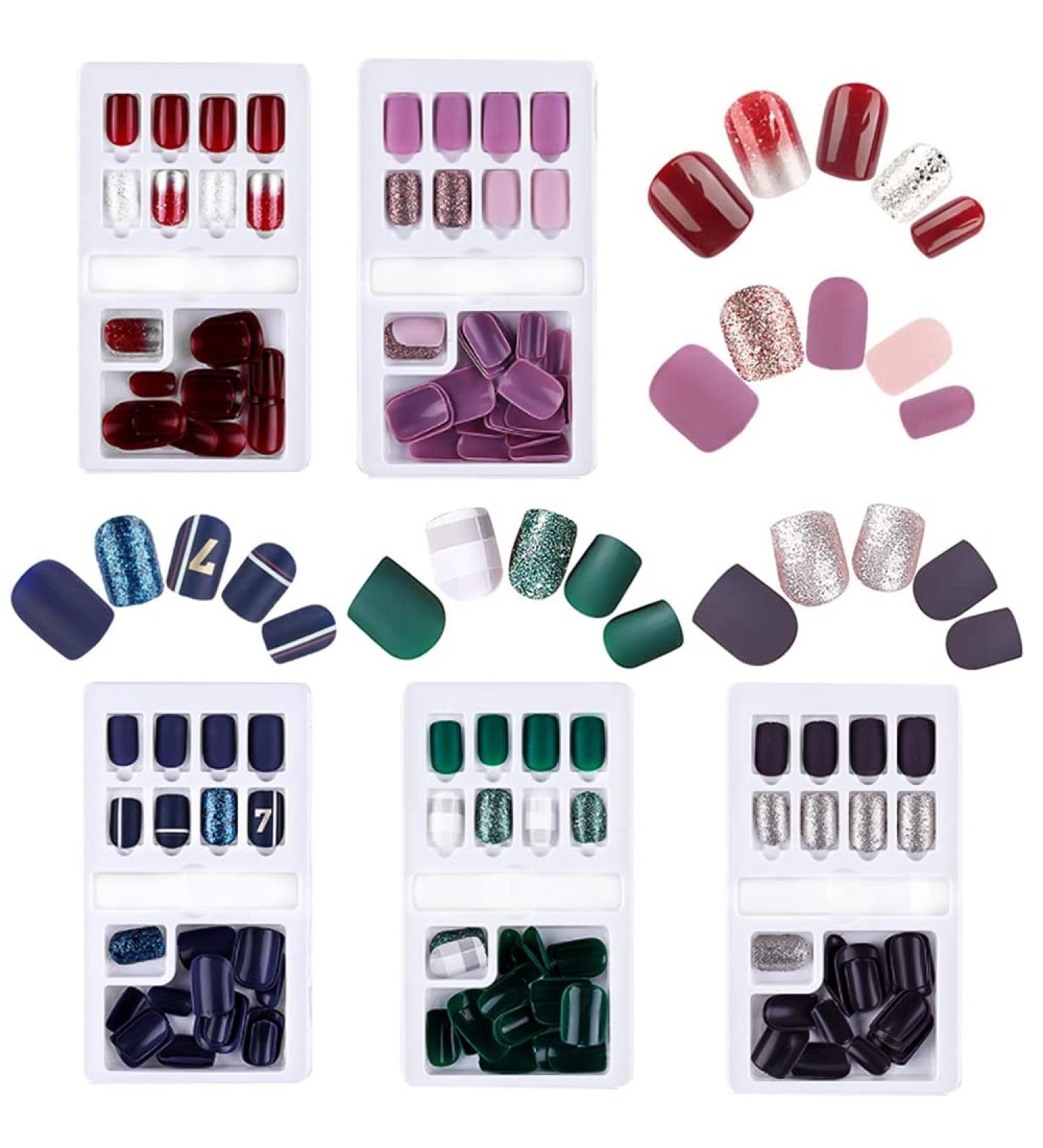 150 Piece Tucireat Glue Nails Set | Artificial Fingernails for Easy Application | Perfect for Salon Nail Art - Buy Online on GoSupps.com