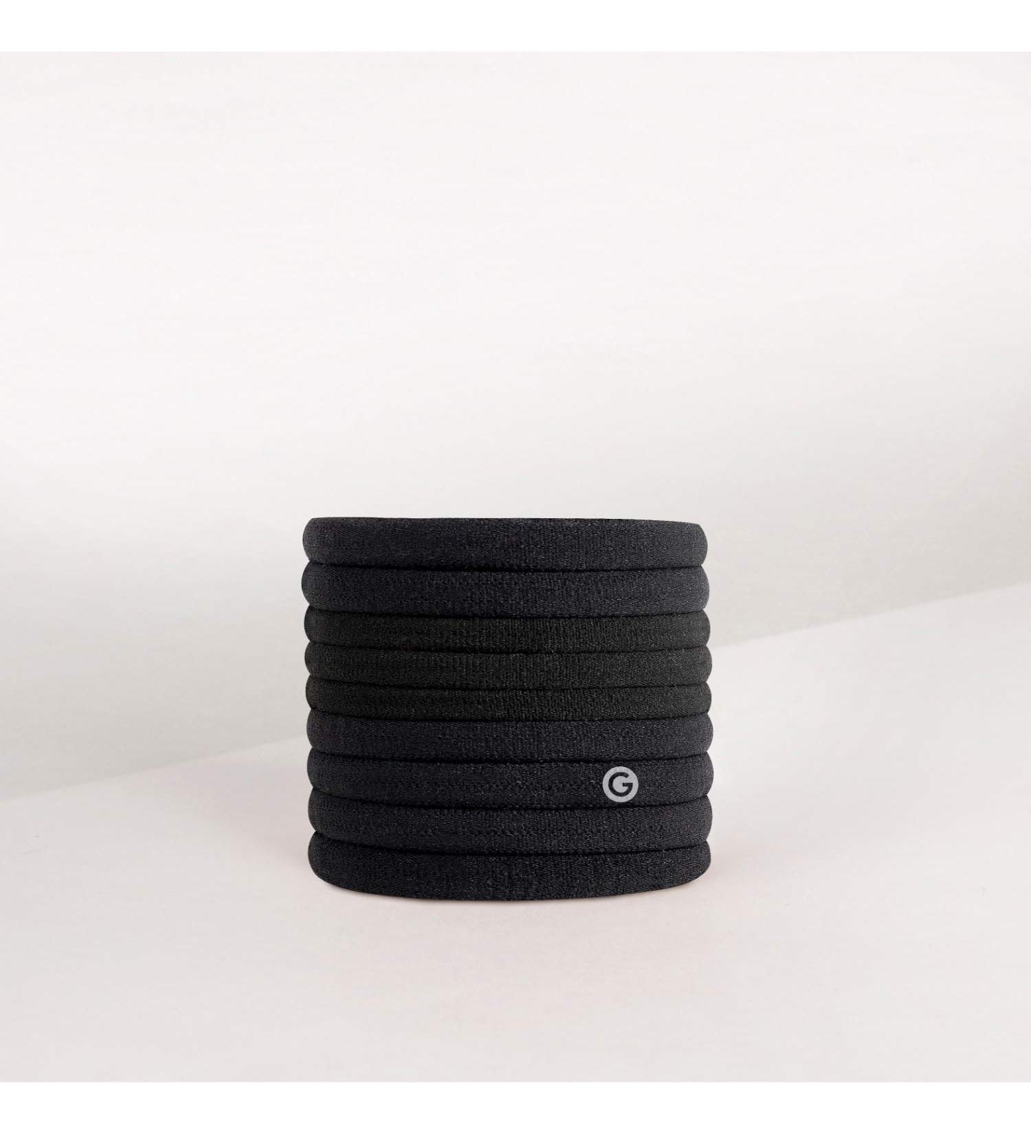 Gimme Beauty Black Onyx Fine Hair Ties - Seamless Microfiber Elastics (9 Count) - Buy Online on GoSupps.com